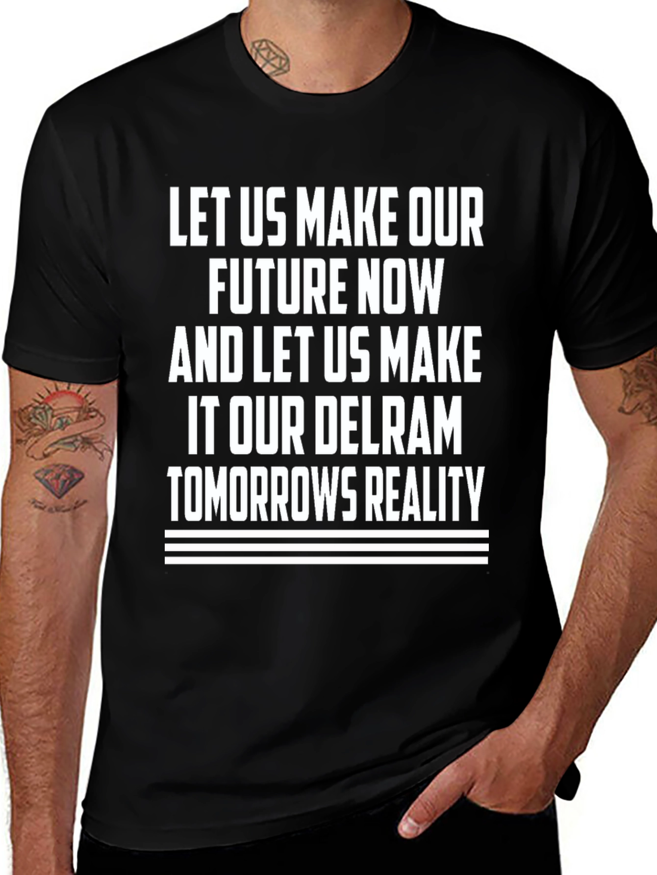 Variant 6 of Delram Tomorrows Reality Graphic Tee