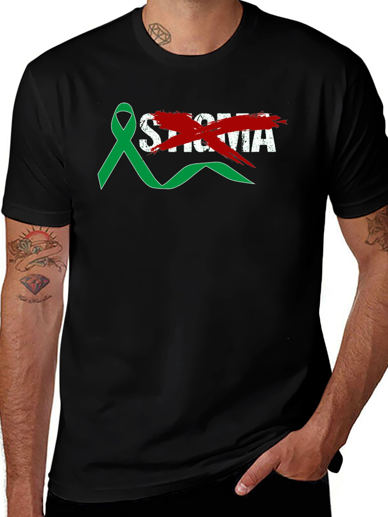 End Stigma Awareness Ribbon T-Shirt