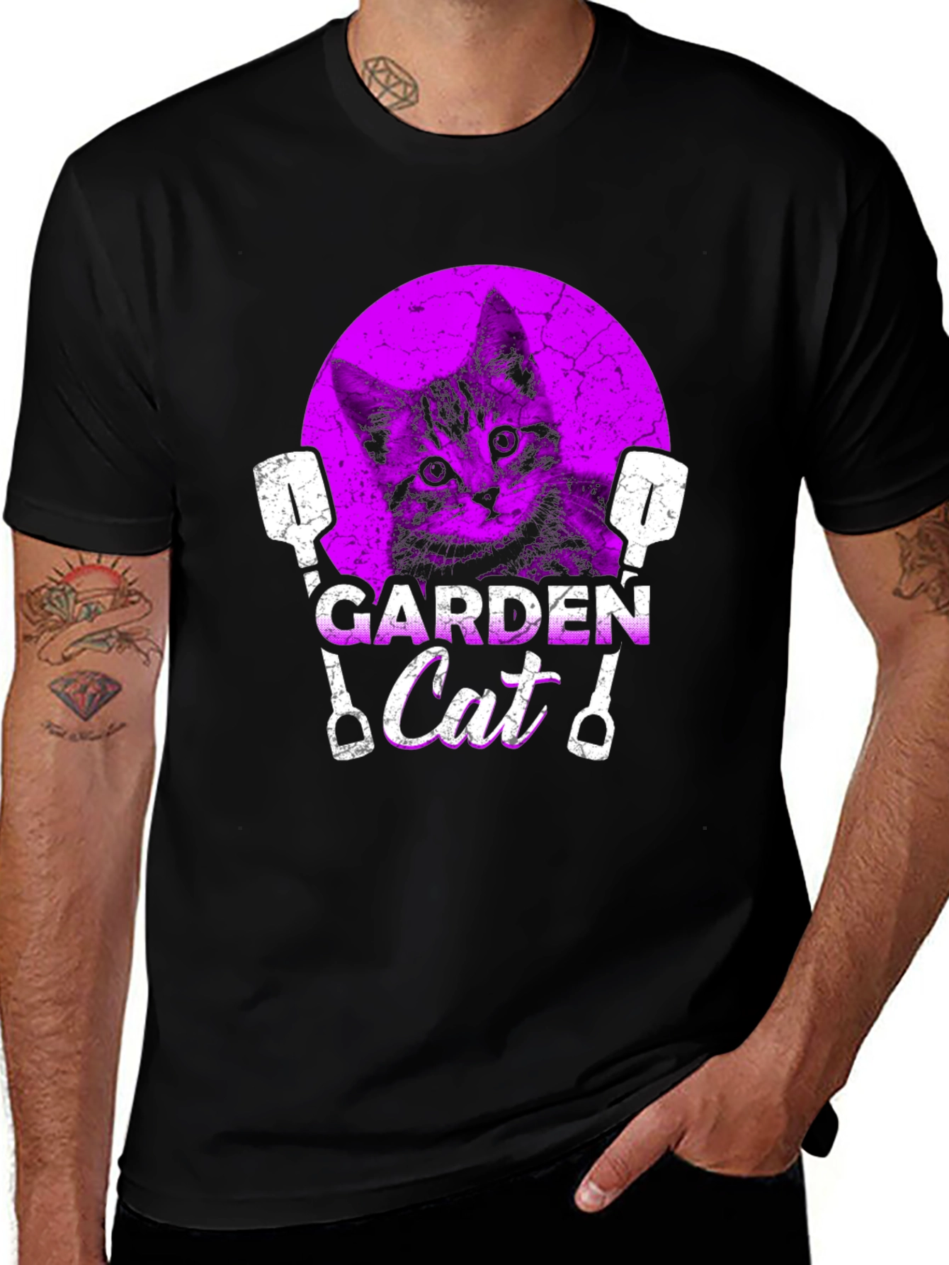 Variant 19 of Garden Cat T-Shirt - Gardening Lover Gift