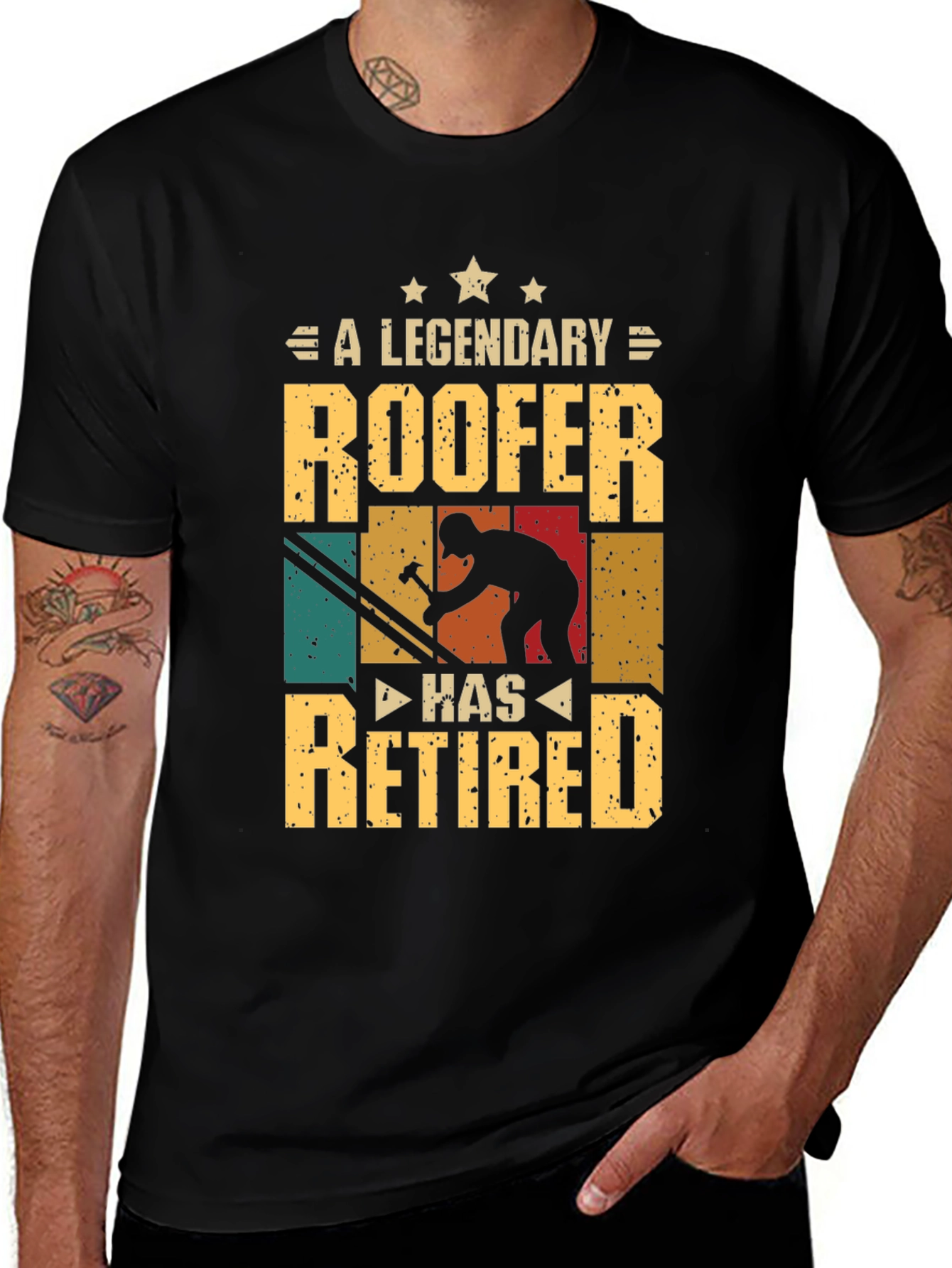 Variant 27 of Retired Roofer Legend Graphic Tee
