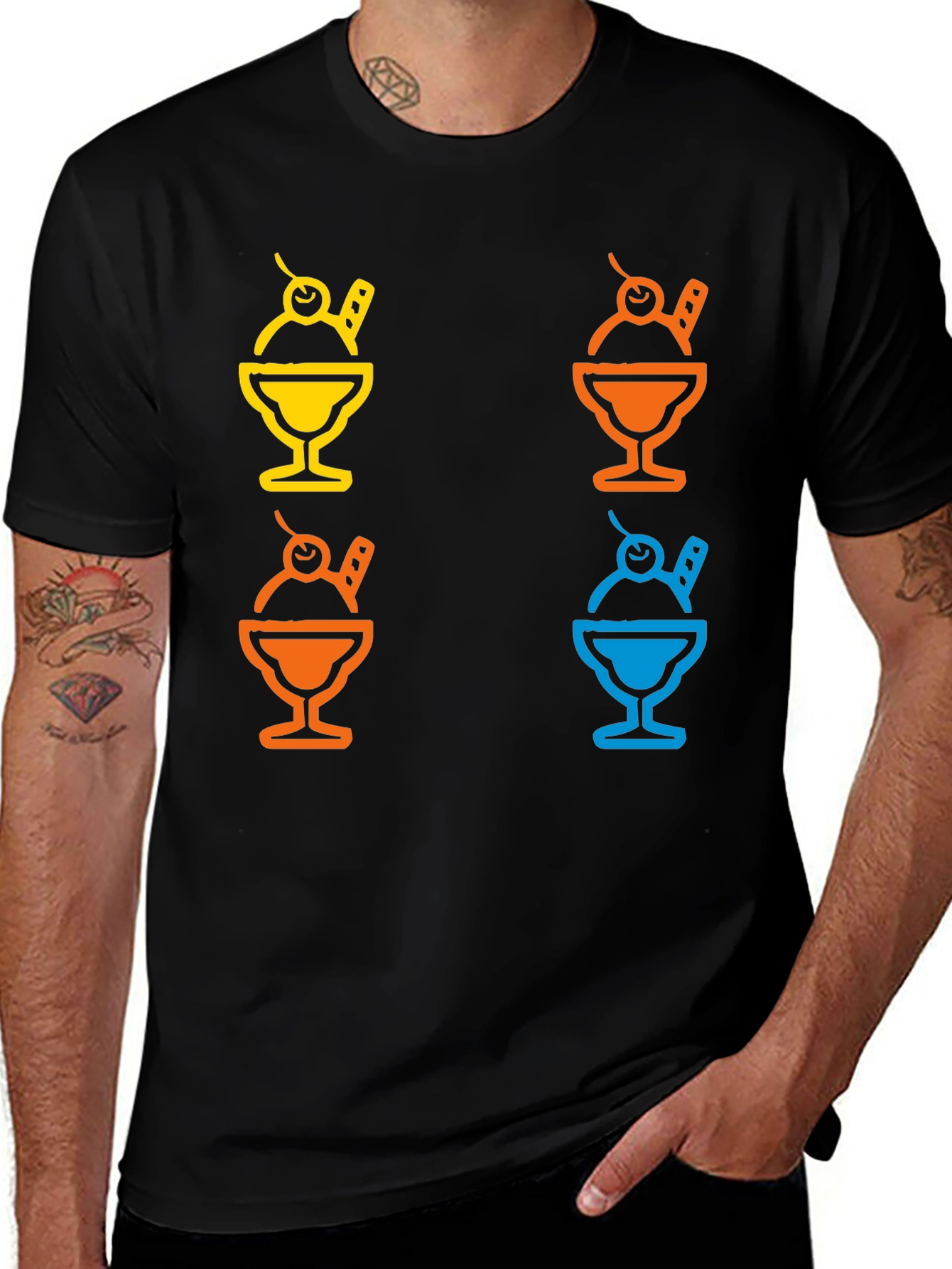 Variant 17 of Sundae Graphic Tee - Unique Dessert Lover's Shirt