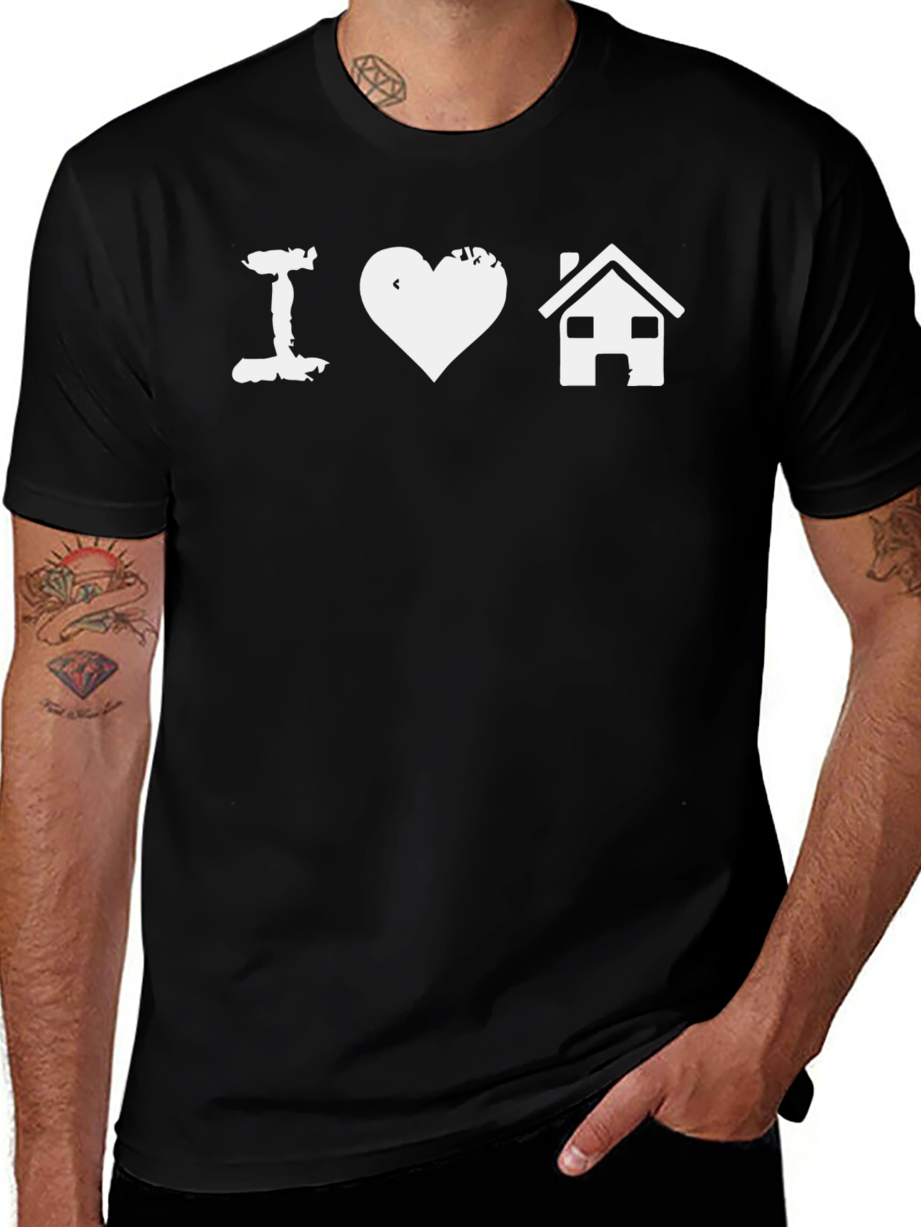 Variant 14 of I Love Home T-Shirt - Graphic Tee