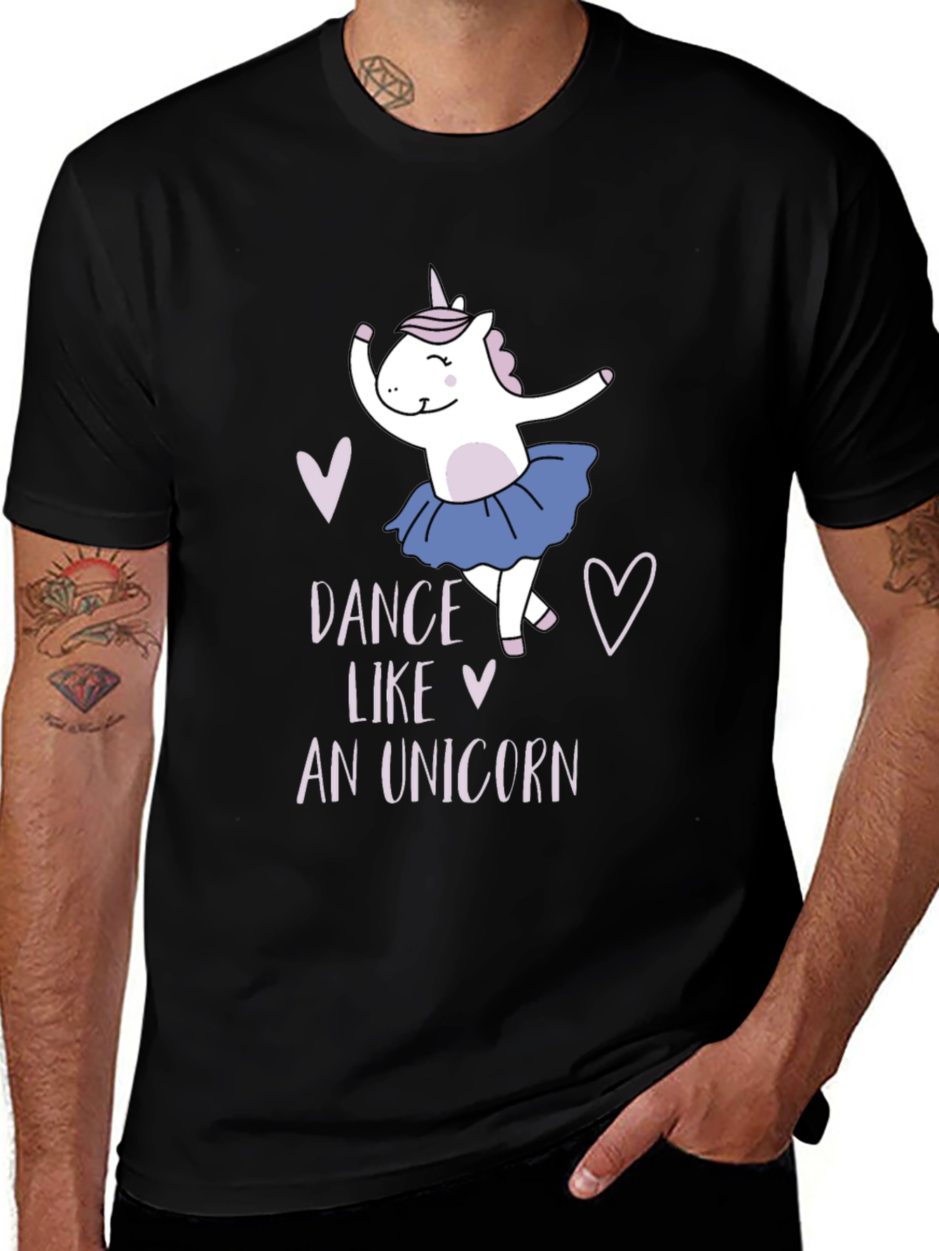 Variant 20 of Dance Like a Unicorn Black T-Shirt