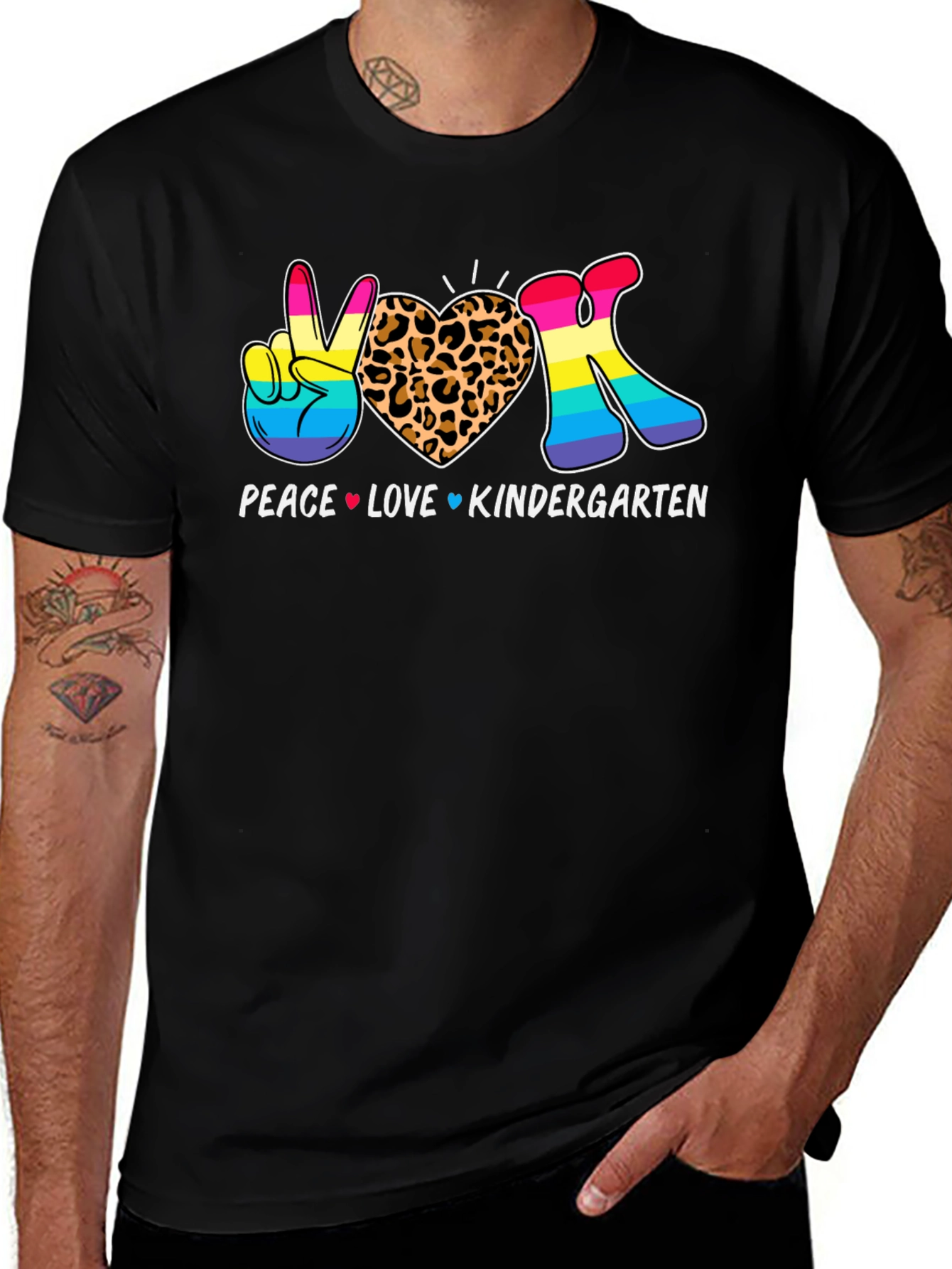 Variant 22 of Peace Love Kindergarten Teacher T-Shirt