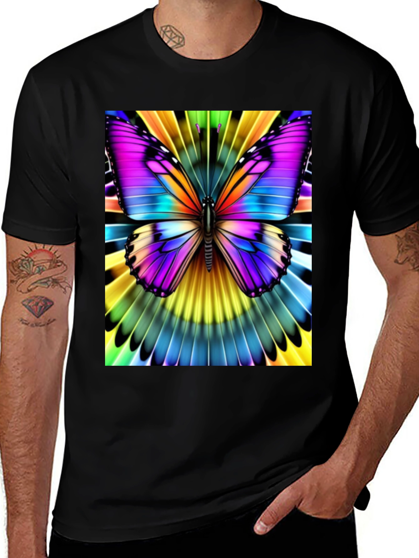 Variant 23 of Vibrant Butterfly Graphic T-Shirt