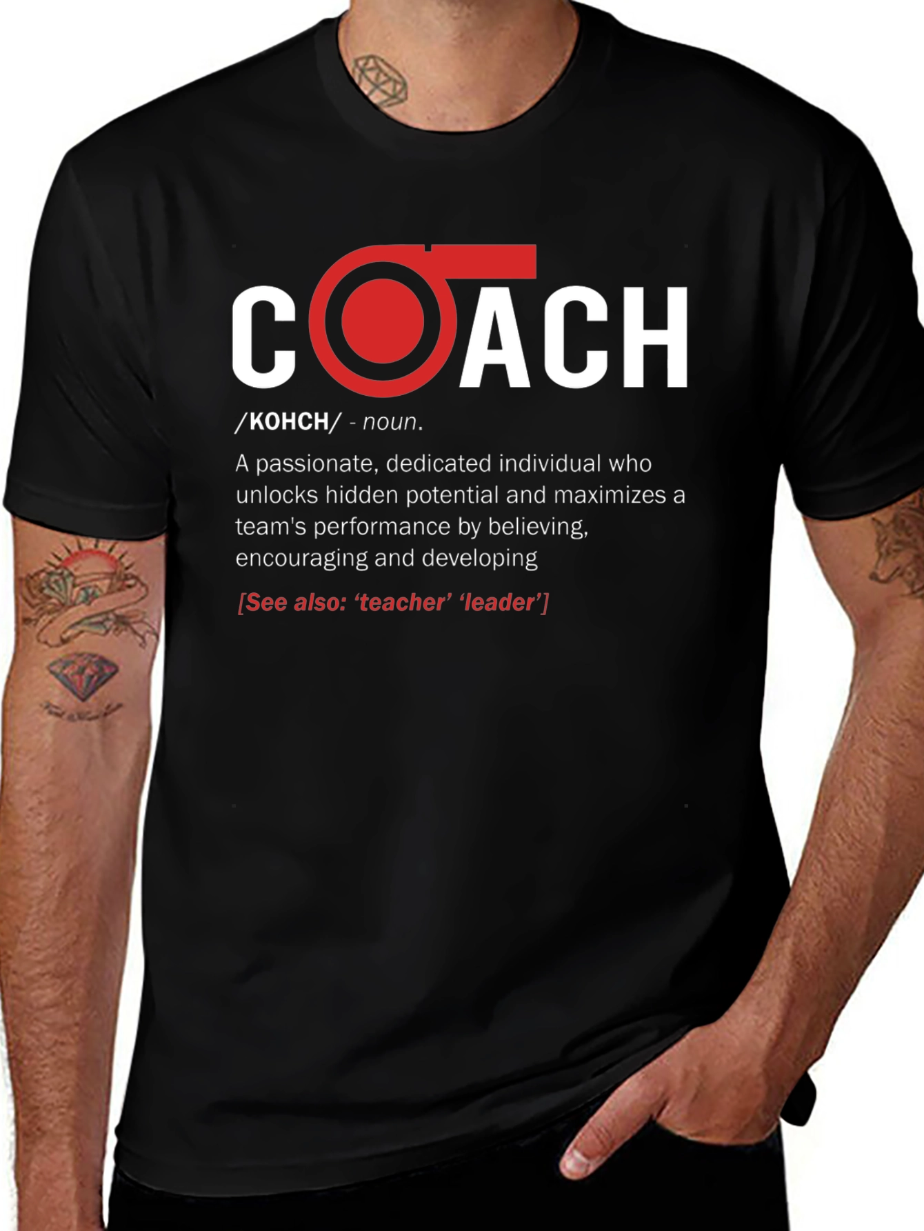 Variant 8 of Coach Definition Graphic T-Shirt - Passionate Leader Tee