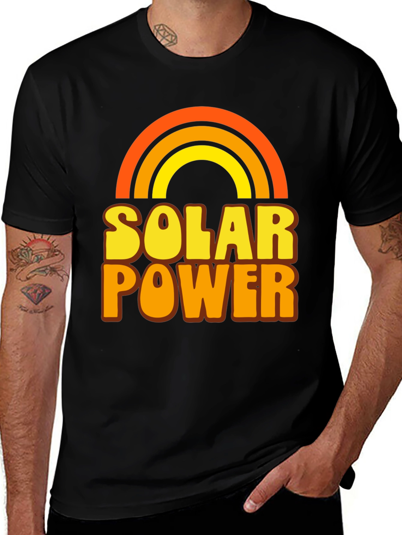 Variant 25 of Solar Power Rainbow Graphic T-Shirt