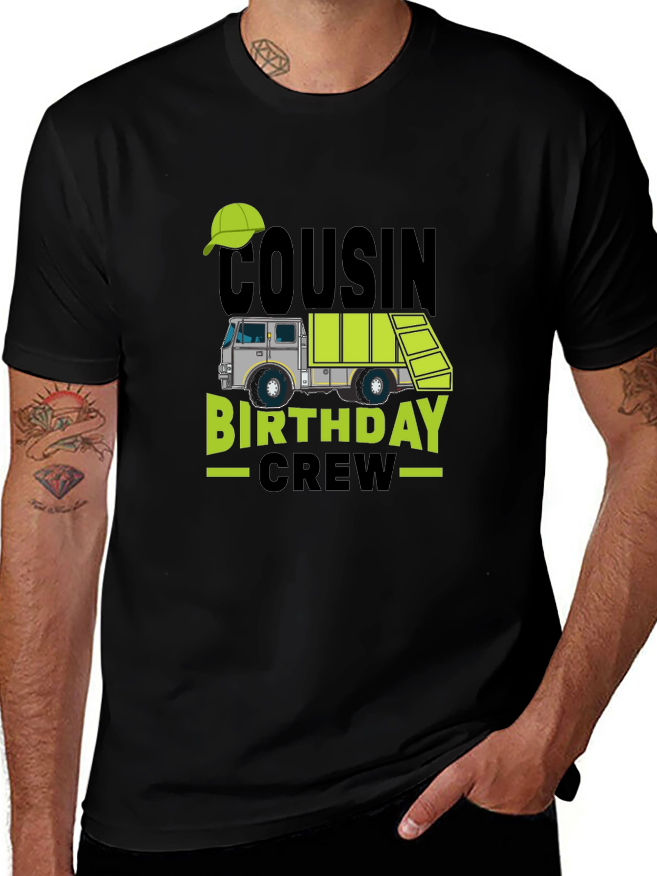 Variant 16 of Cousin Birthday Crew Truck T-Shirt