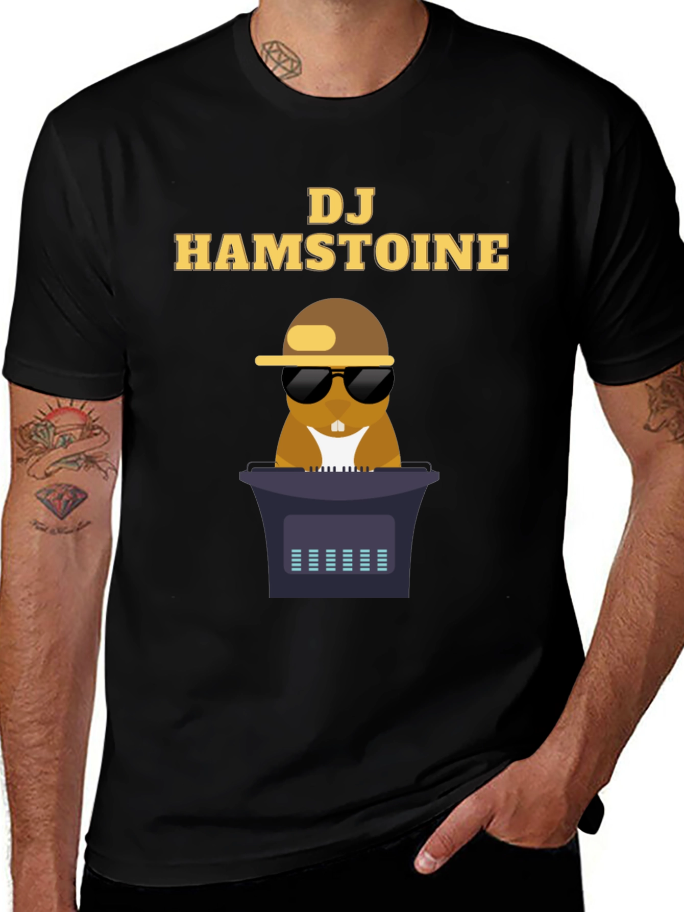 Variant 11 of DJ Hamstoine T-Shirt - Funny Graphic Tee