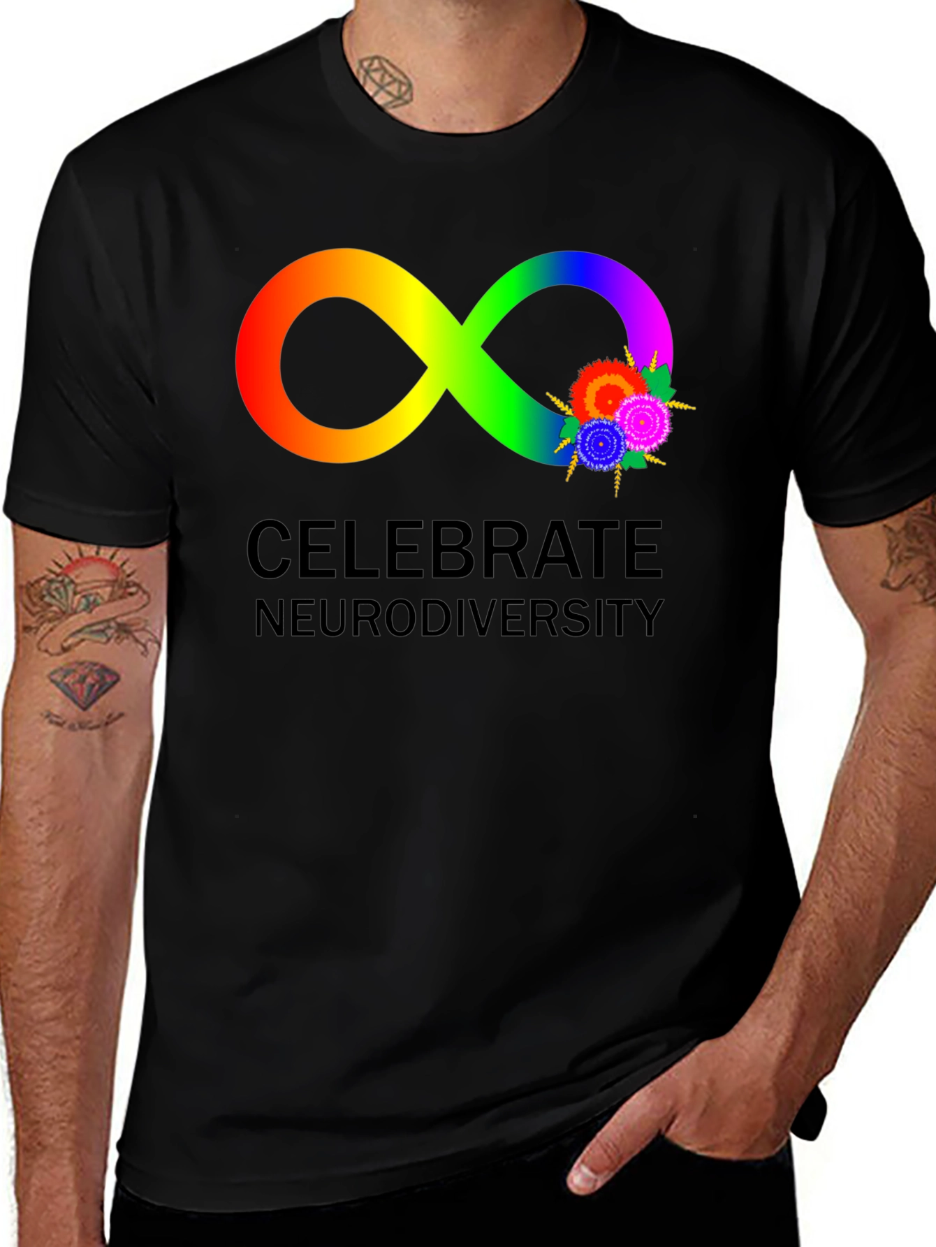 Neurodiversity Infinity Symbol Graphic Tee