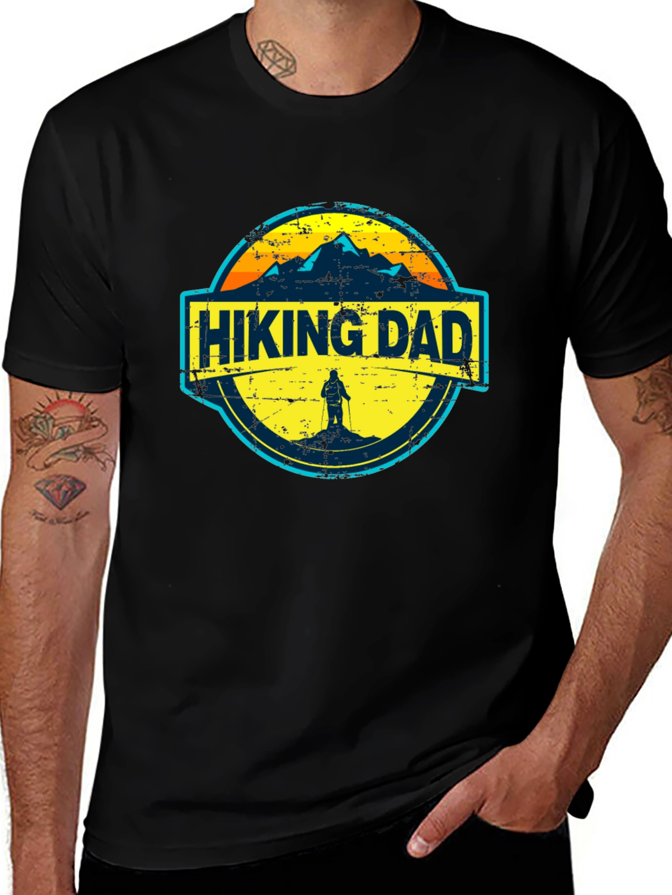 Variant 7 of Hiking Dad Graphic Tee - Adventure Ready