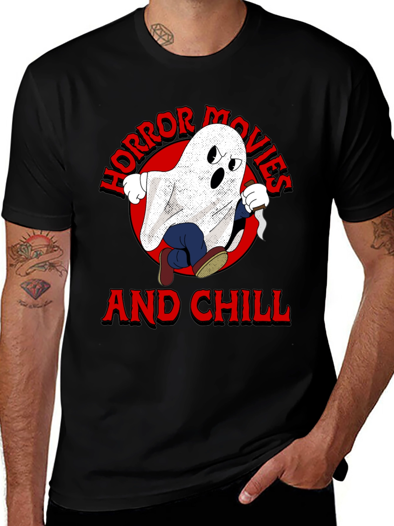 Variant 12 of Horror Movies & Chill Graphic T-Shirt