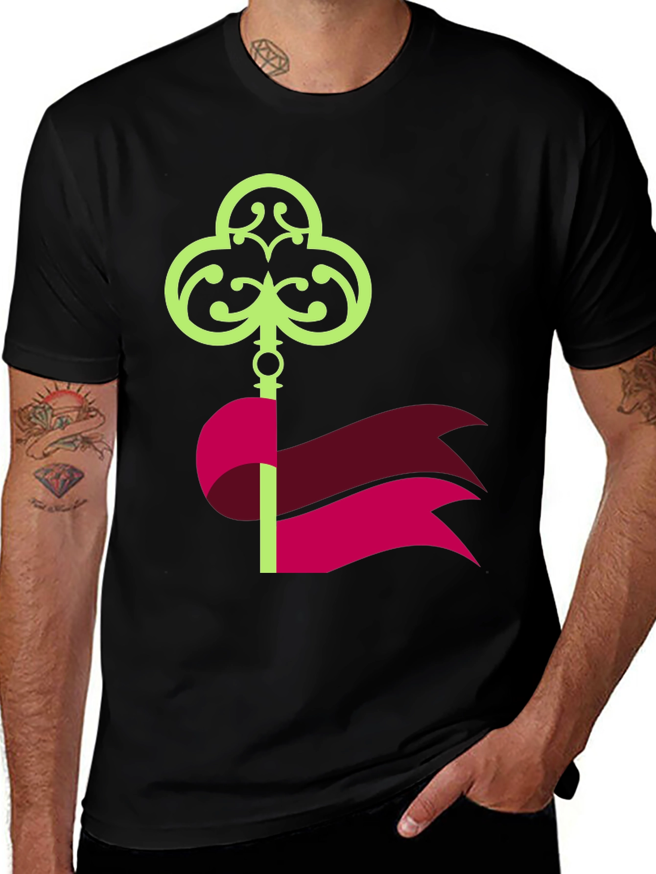 Variant 20 of Novel Key Graphic T-Shirt - Unique Design
