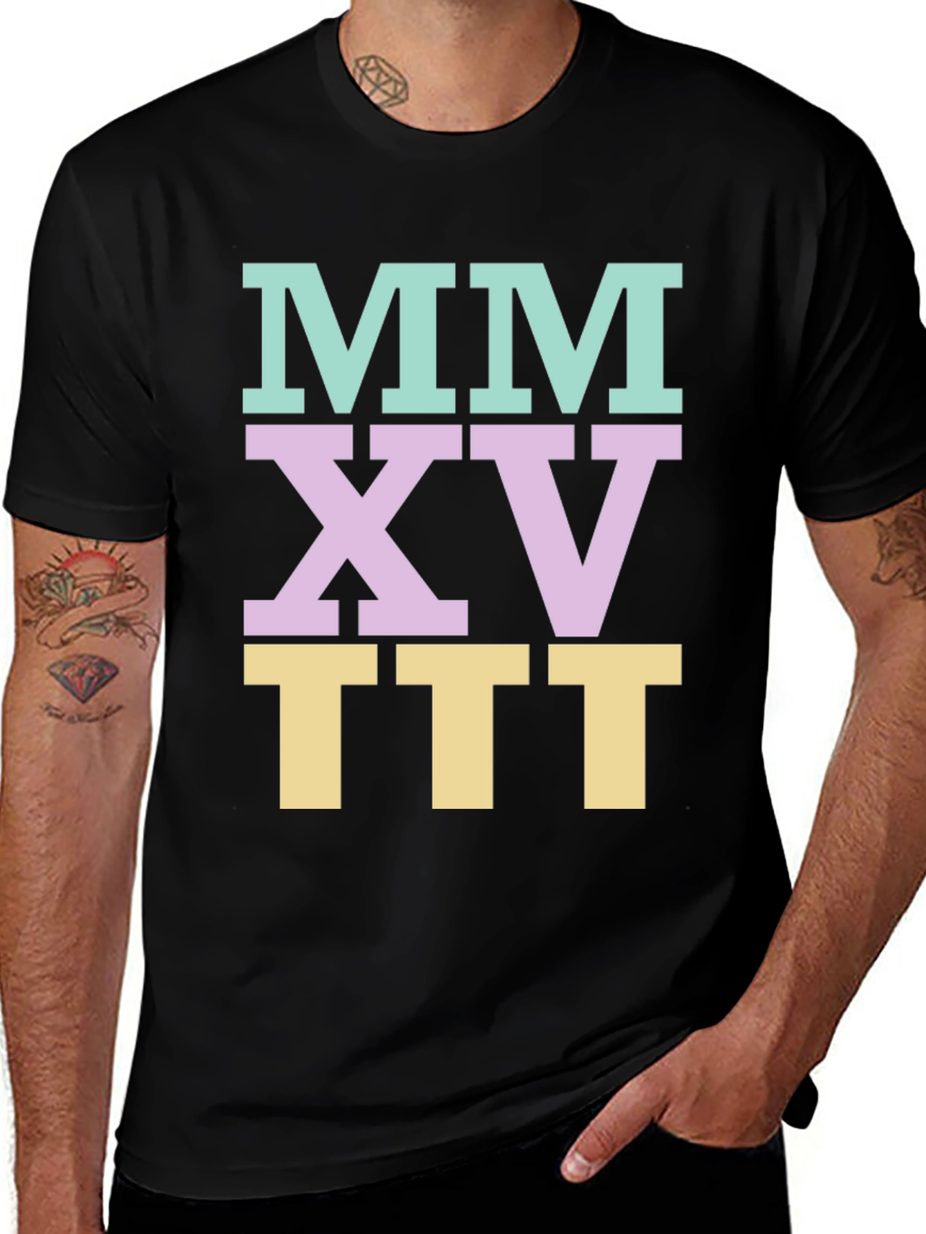 Variant 10 of Roman Numeral Graphic Tee - MM XV III