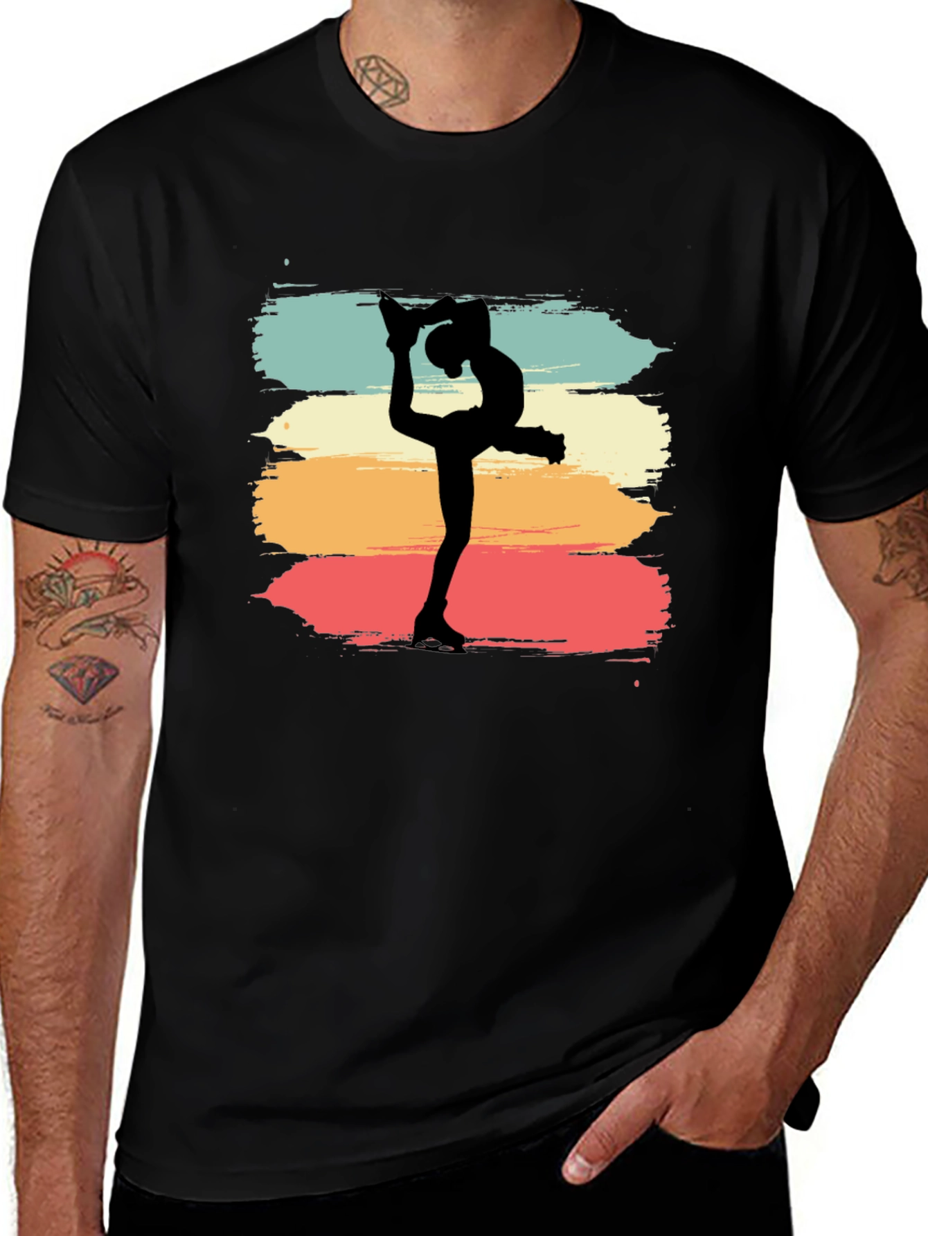 Variant 21 of Retro Ice Skater T-Shirt - Vintage Style