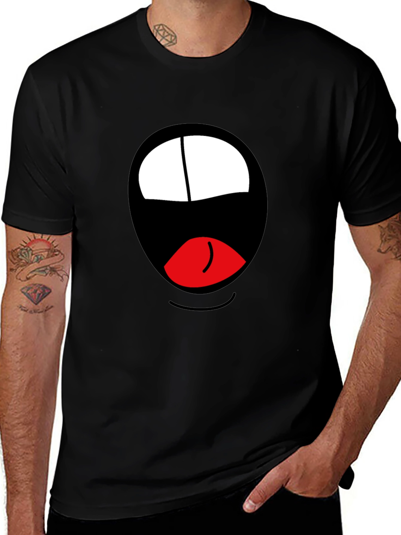 Variant 6 of Cartoon Mouth Graphic Tee - Bold & Funny