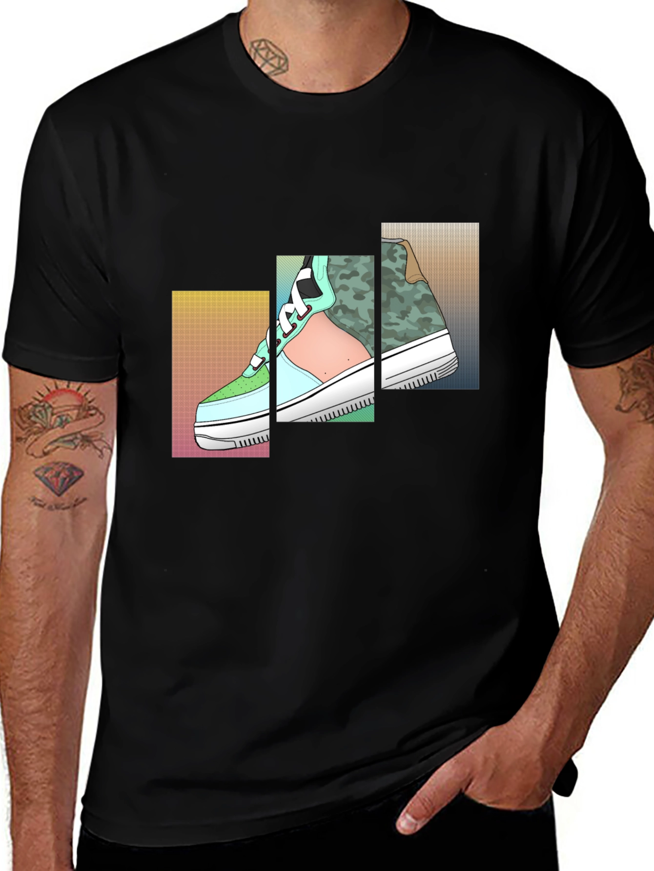 Men's Graphic Tee - Sneaker Design
