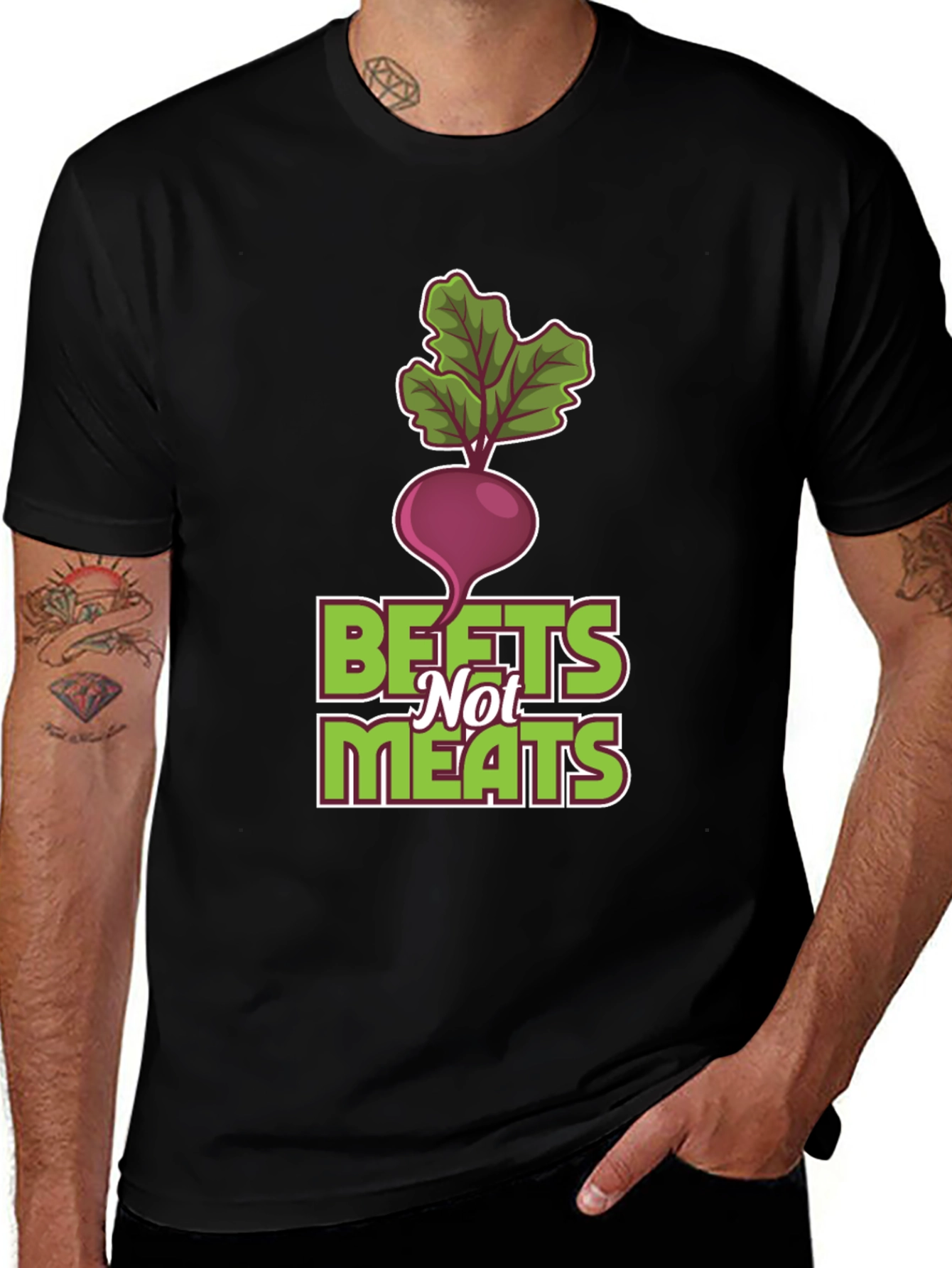 Variant 10 of Beets Not Meats Graphic T-Shirt - Vegan Friendly