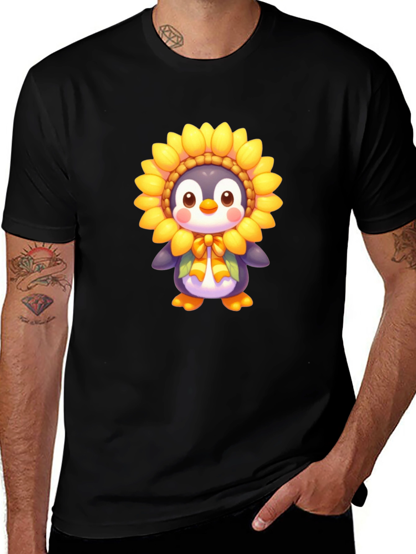Variant 23 of Sunflower Penguin Graphic Tee