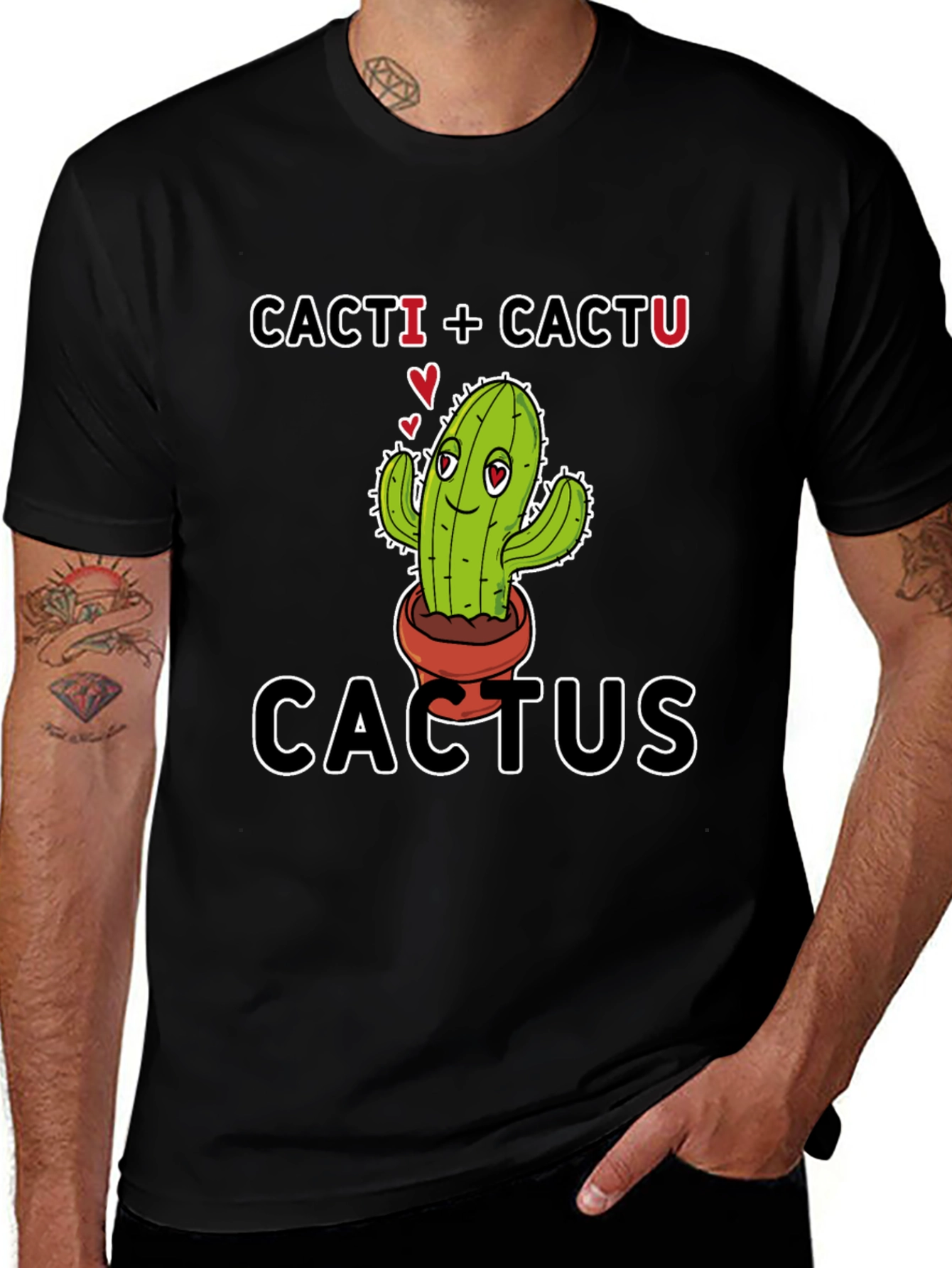 Variant 19 of Cacti + Cactu = Cactus Graphic Tee