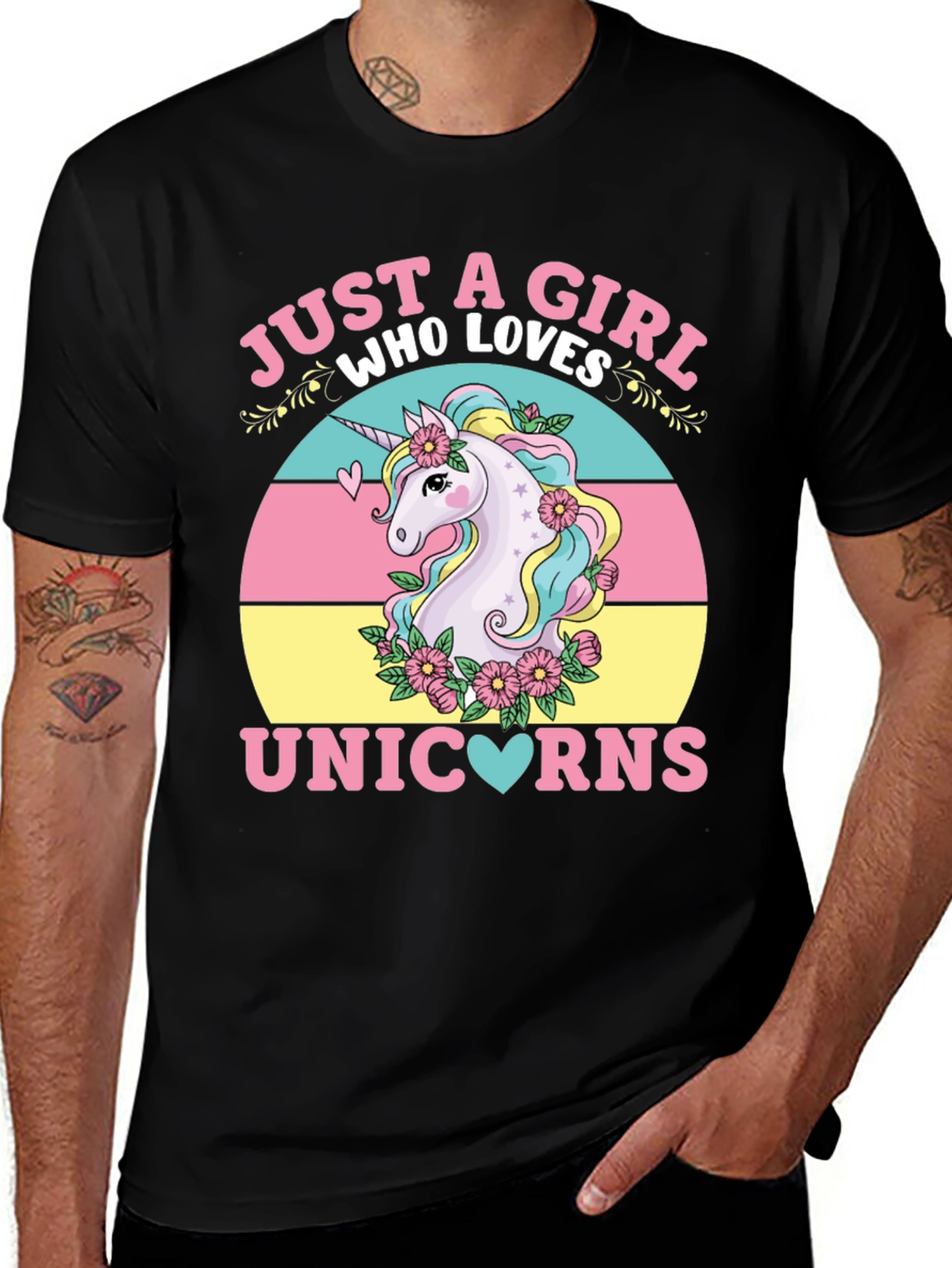 Variant 8 of Just a Girl Who Loves Unicorns T-Shirt