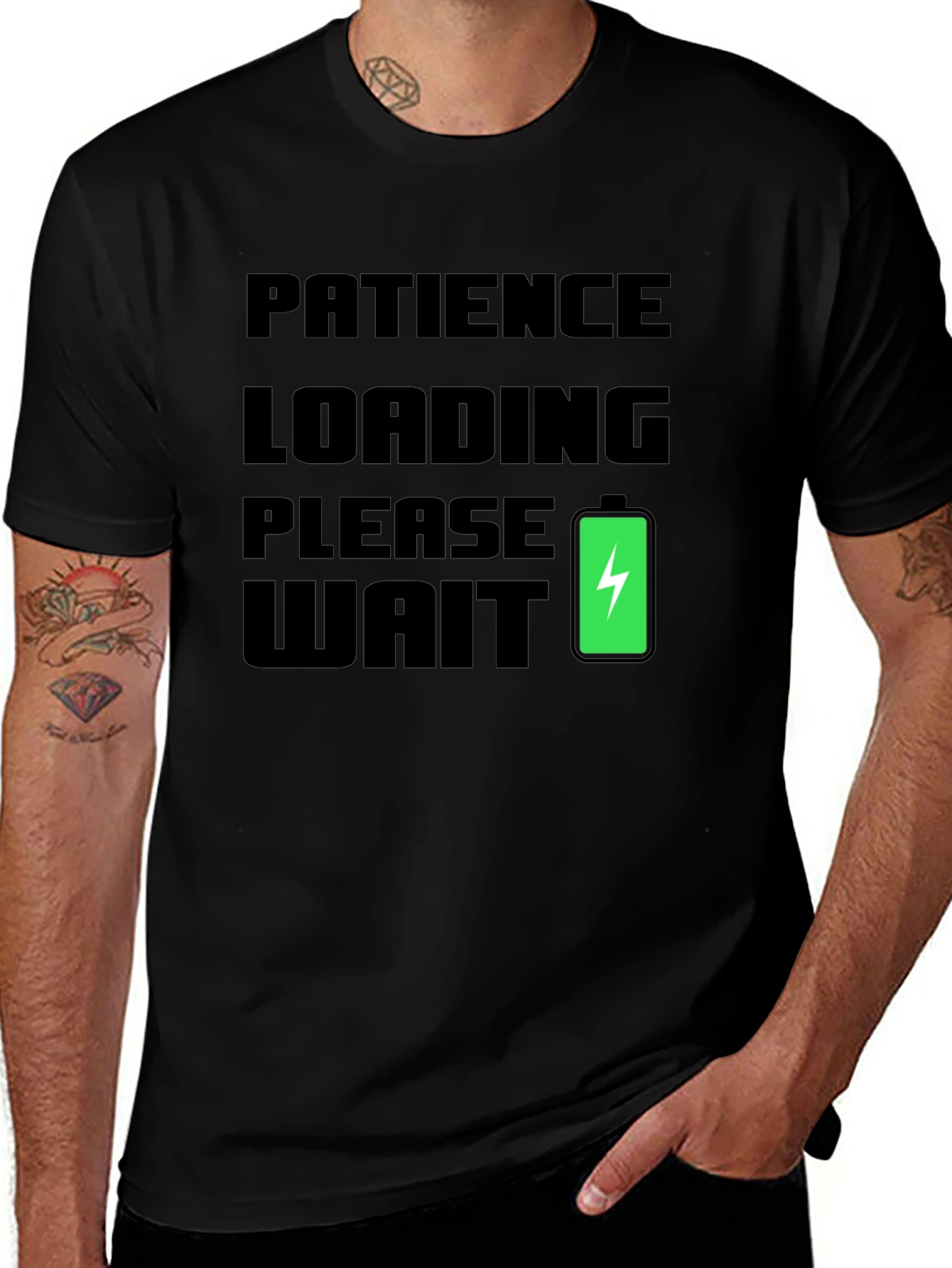 Variant 28 of Patience Loading Funny Graphic Tee