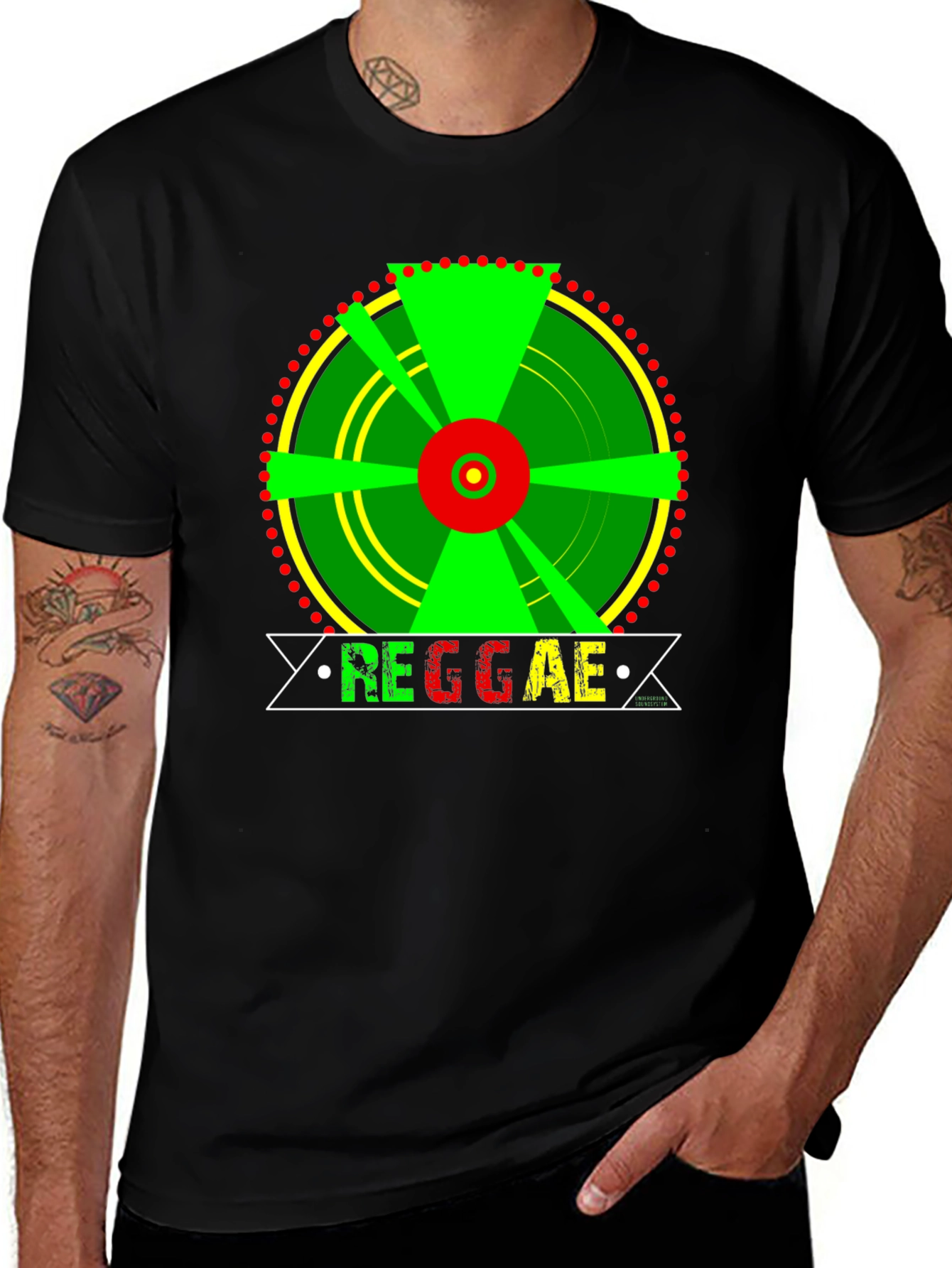 Variant 6 of Reggae T-Shirt - Rasta Inspired Design