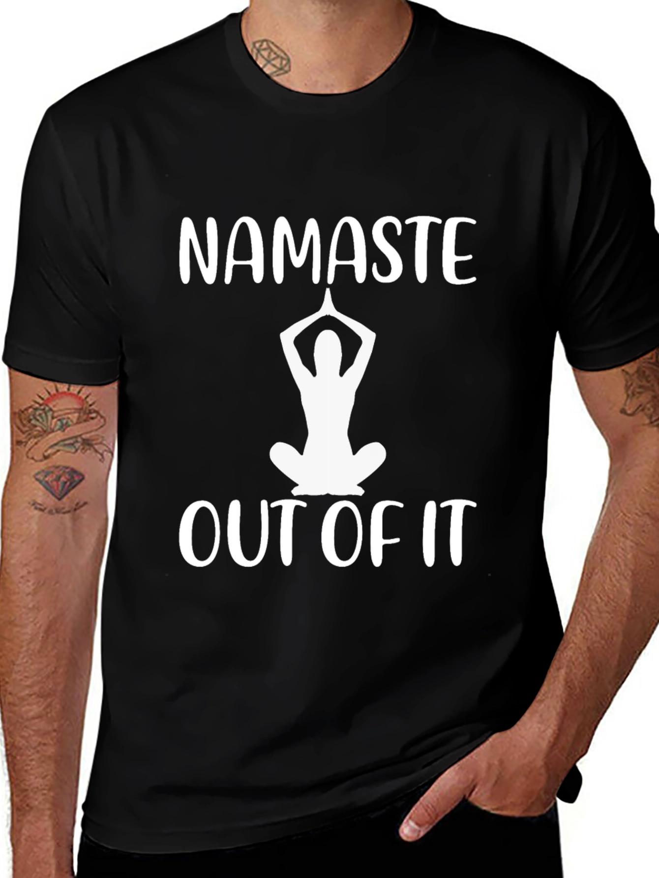 Variant 11 of Namaste Out Of It Graphic T-Shirt - Yoga Tee