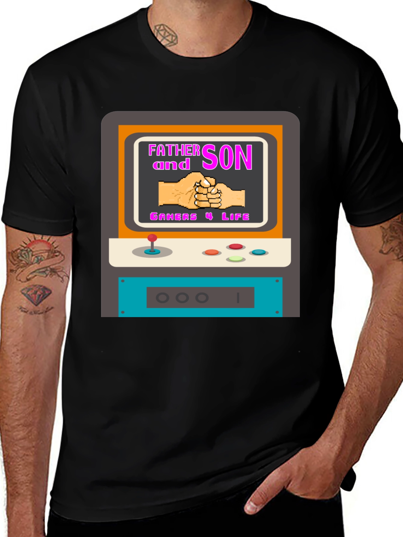 Father and Son Gamers for Life T-Shirt