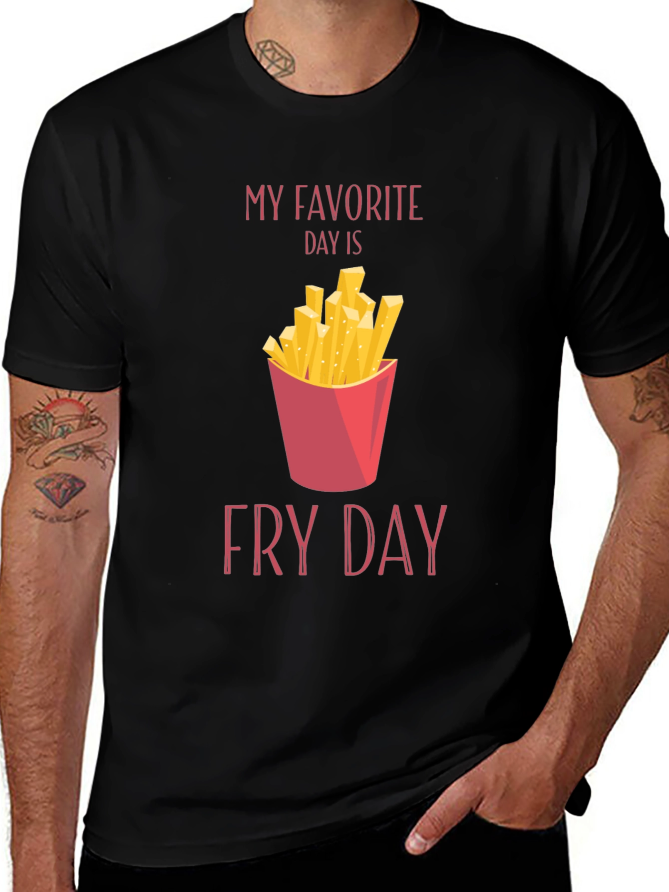 Variant 27 of Fry Day T-Shirt - Foodie Tee