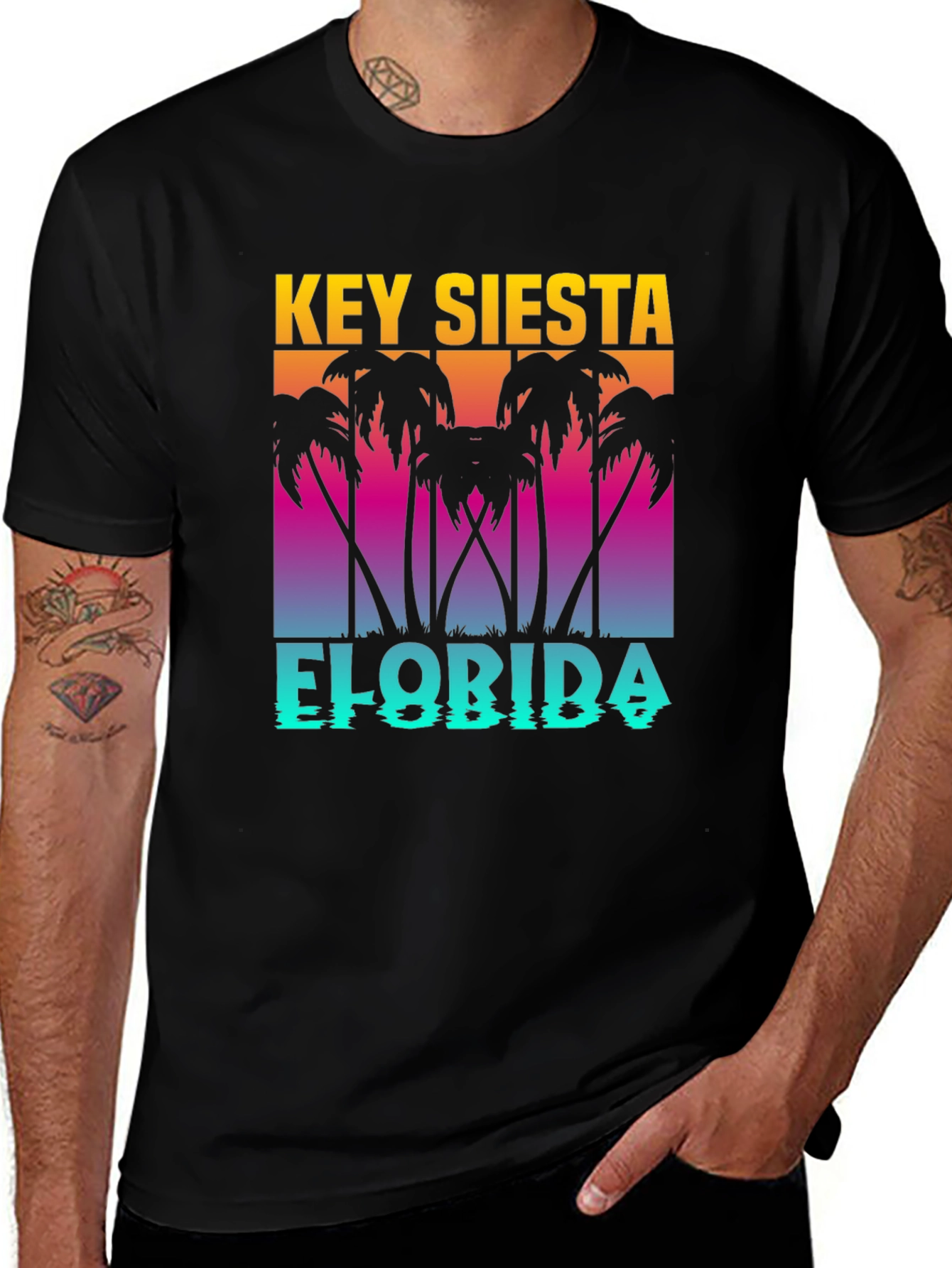 Black Key Siesta Florida Graphic Tee main image
