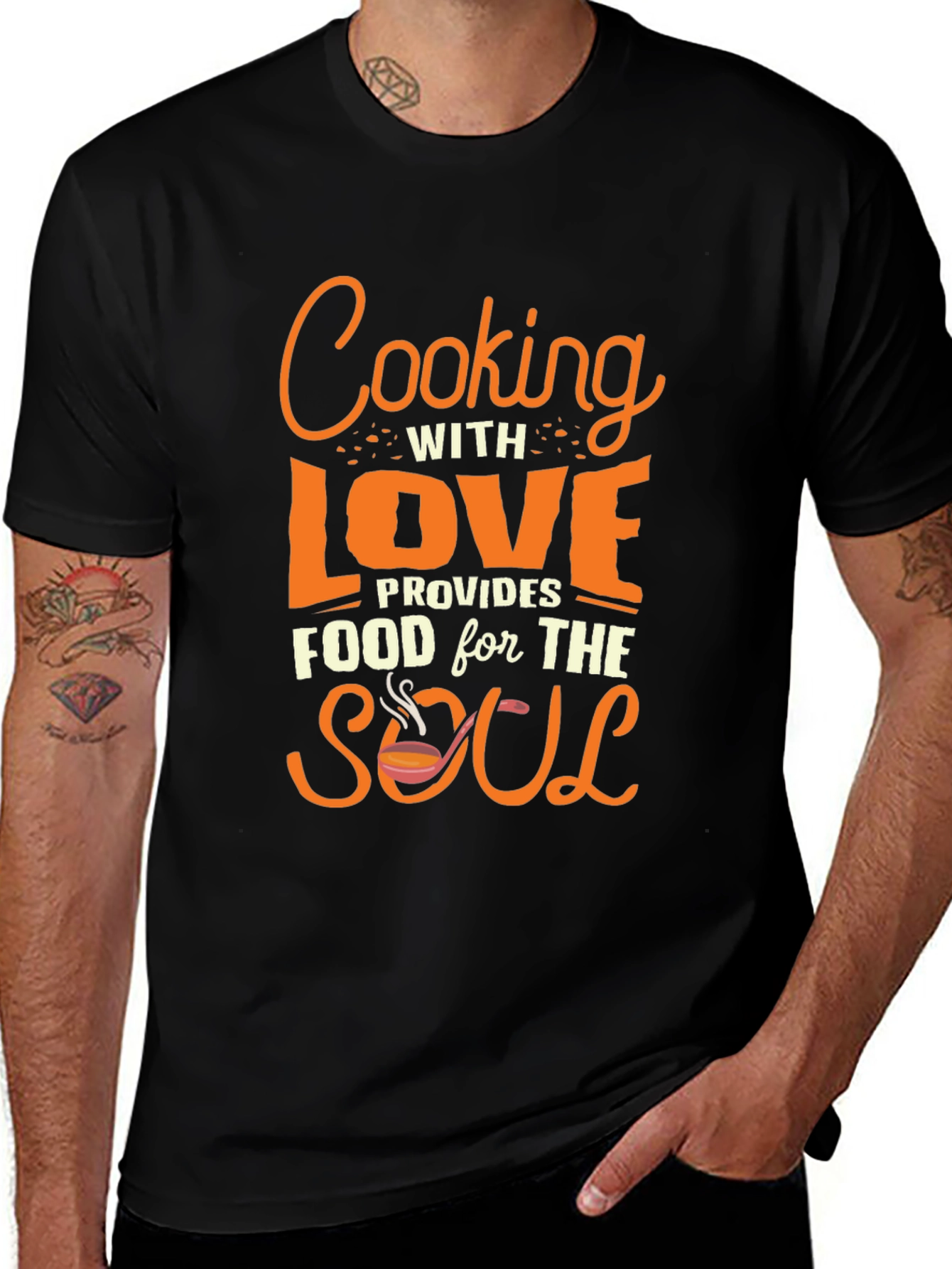 Variant 3 of Cooking with Love T-Shirt - Food for the Soul