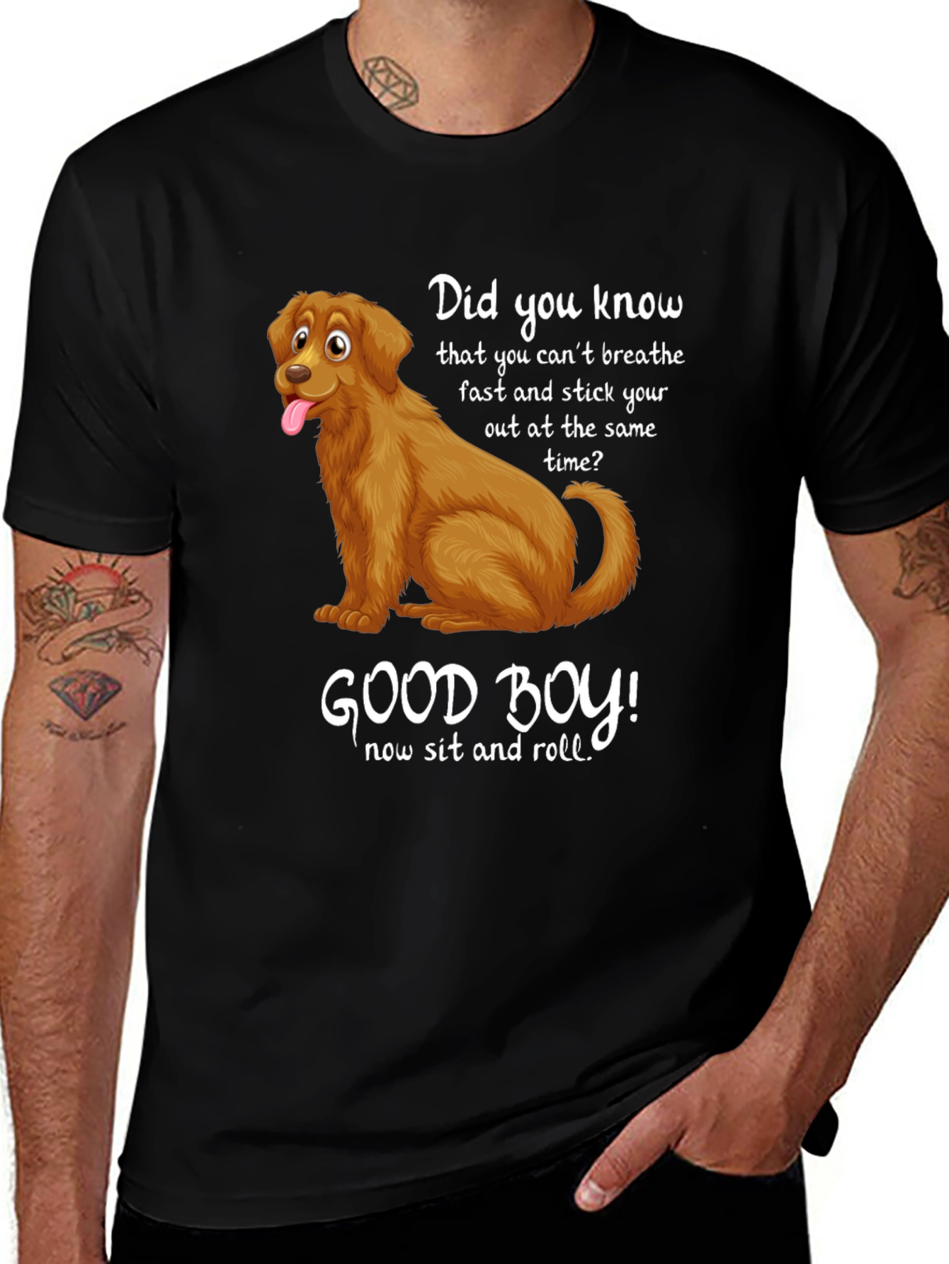 Variant 8 of Funny Dog T-Shirt: Good Boy Design