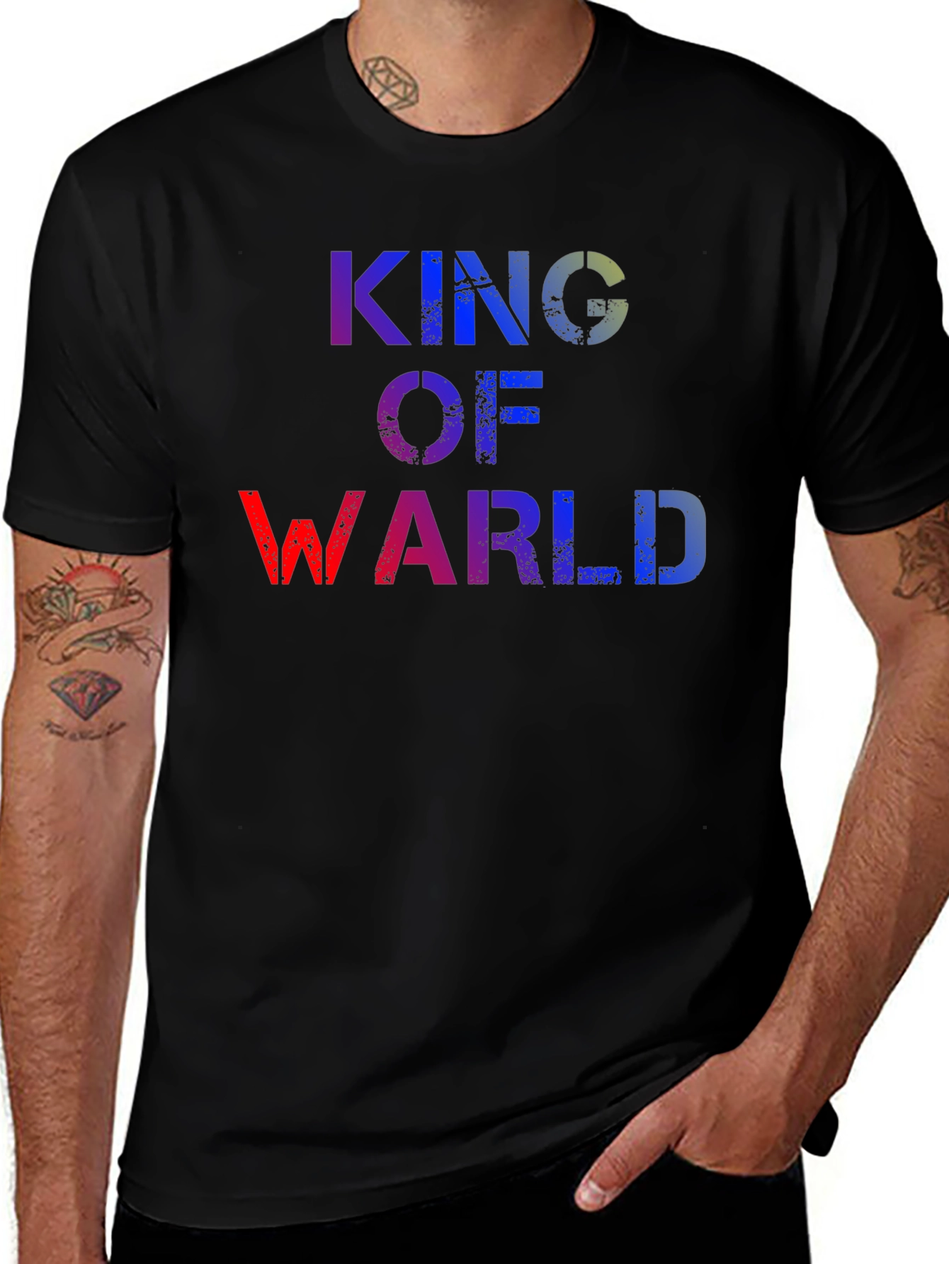 Variant 27 of King of Warl T-Shirt - Distressed Graphic Tee