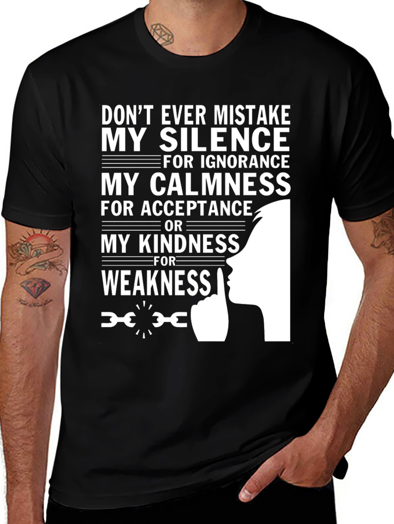 Variant 11 of Silence, Calmness, Kindness Graphic Tee
