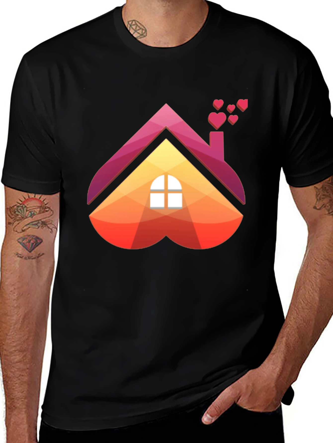 Heart House Graphic Tee - Love Where You Live!