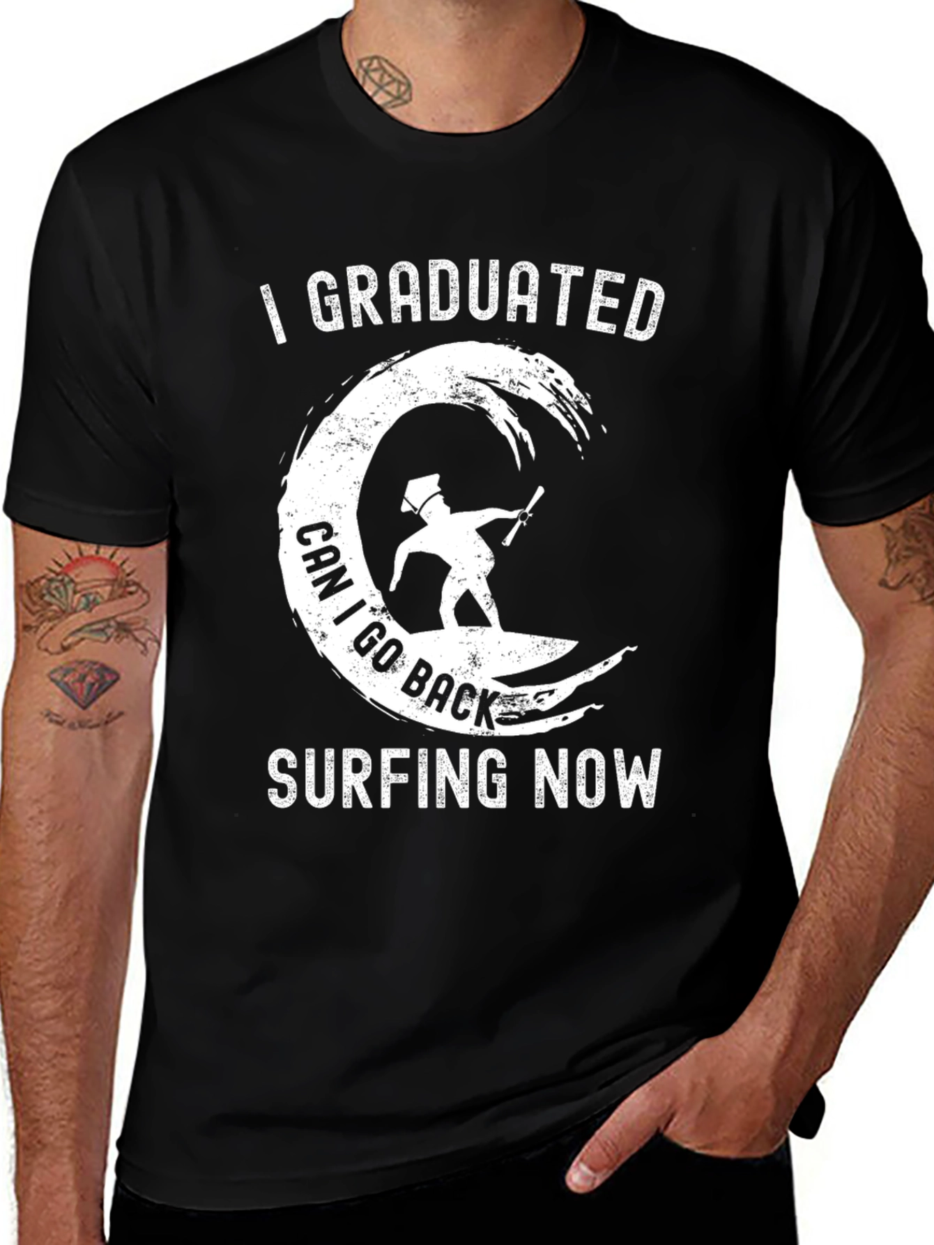 Variant 22 of Graduation Surfing T-Shirt - I Graduated Can I Go Back Surfing Now