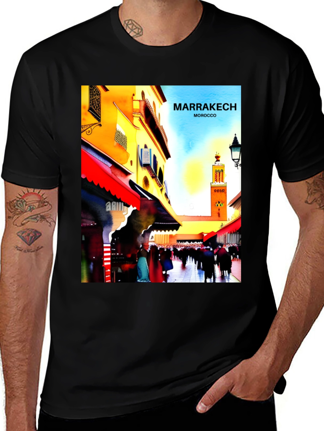 Marrakech Morocco T-Shirt Travel Souvenir Tee