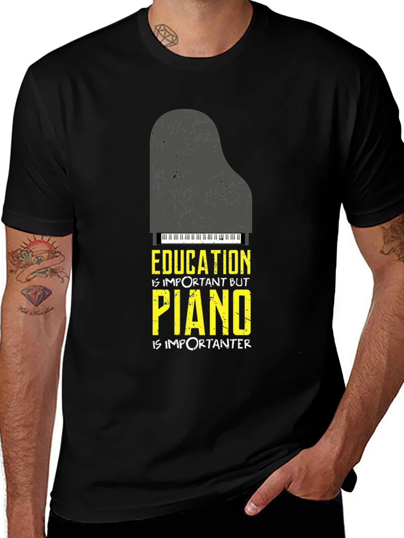 Education Piano T-Shirt - Music Lover Tee