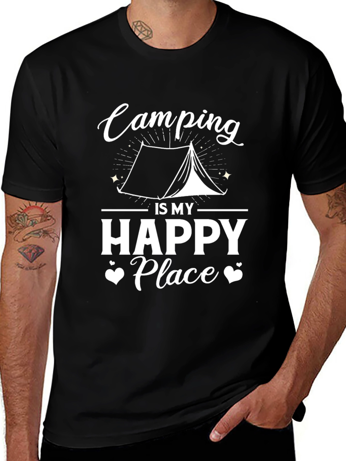 Variant 9 of Camping is My Happy Place Graphic Tee