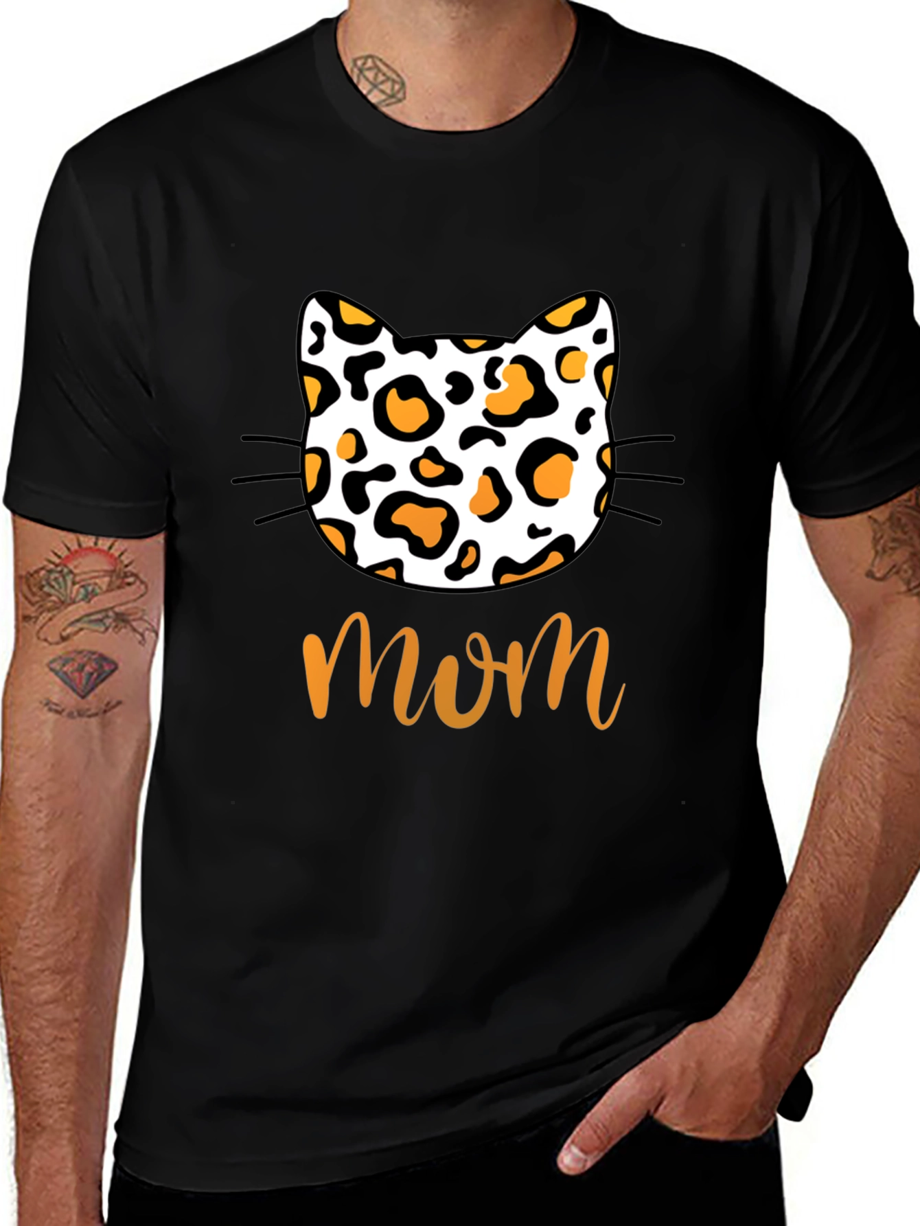 Variant 24 of Leopard Cat Mom T-Shirt - Cute Animal Lover Tee