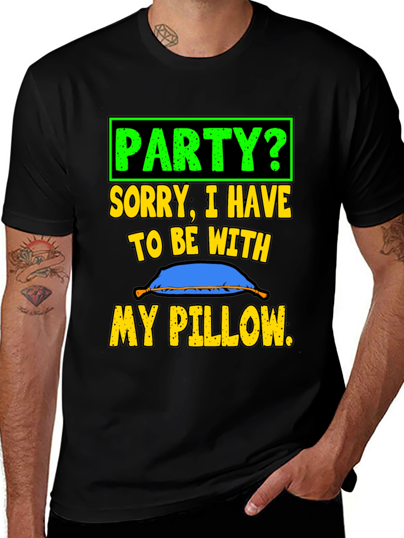 Party? Pillow Lover's T-Shirt - Soft & Comfy Sleepwear
