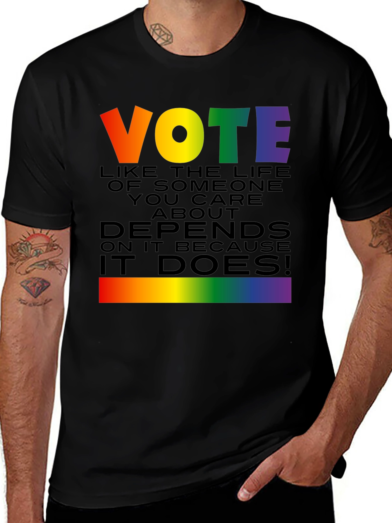 Variant 13 of Vote Like Lives Depend On It T-Shirt