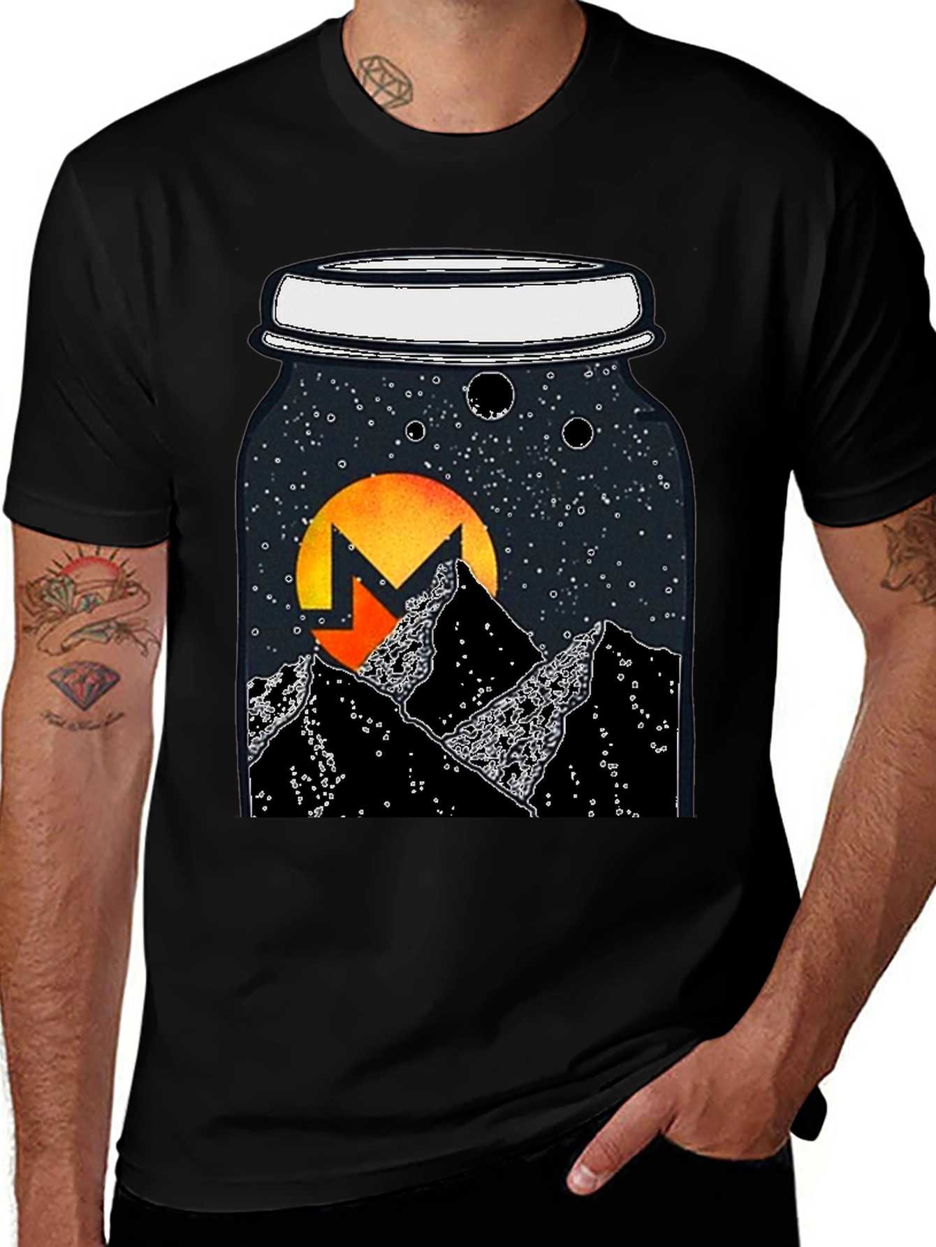 Variant 23 of Mason Jar Galaxy T-Shirt