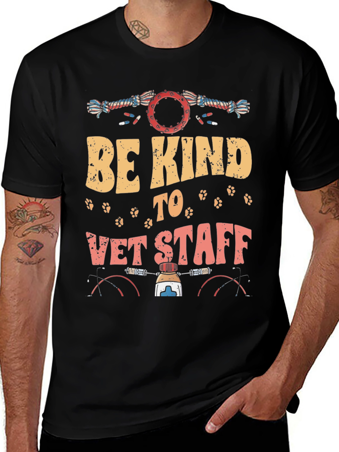 Variant 26 of Be Kind to Vet Staff T-Shirt