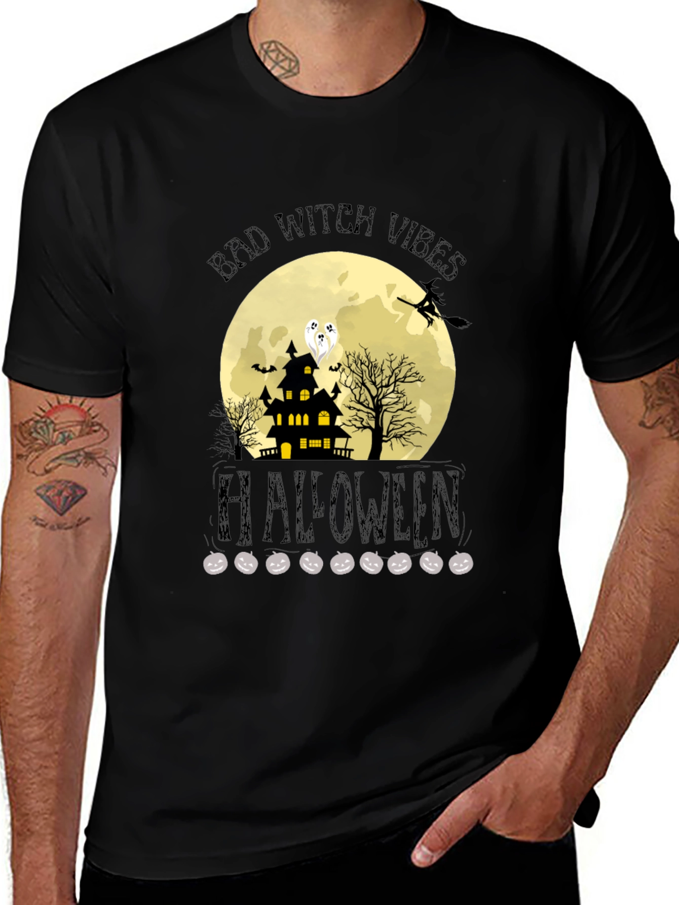 Bad Witch Vibes Halloween T-Shirt