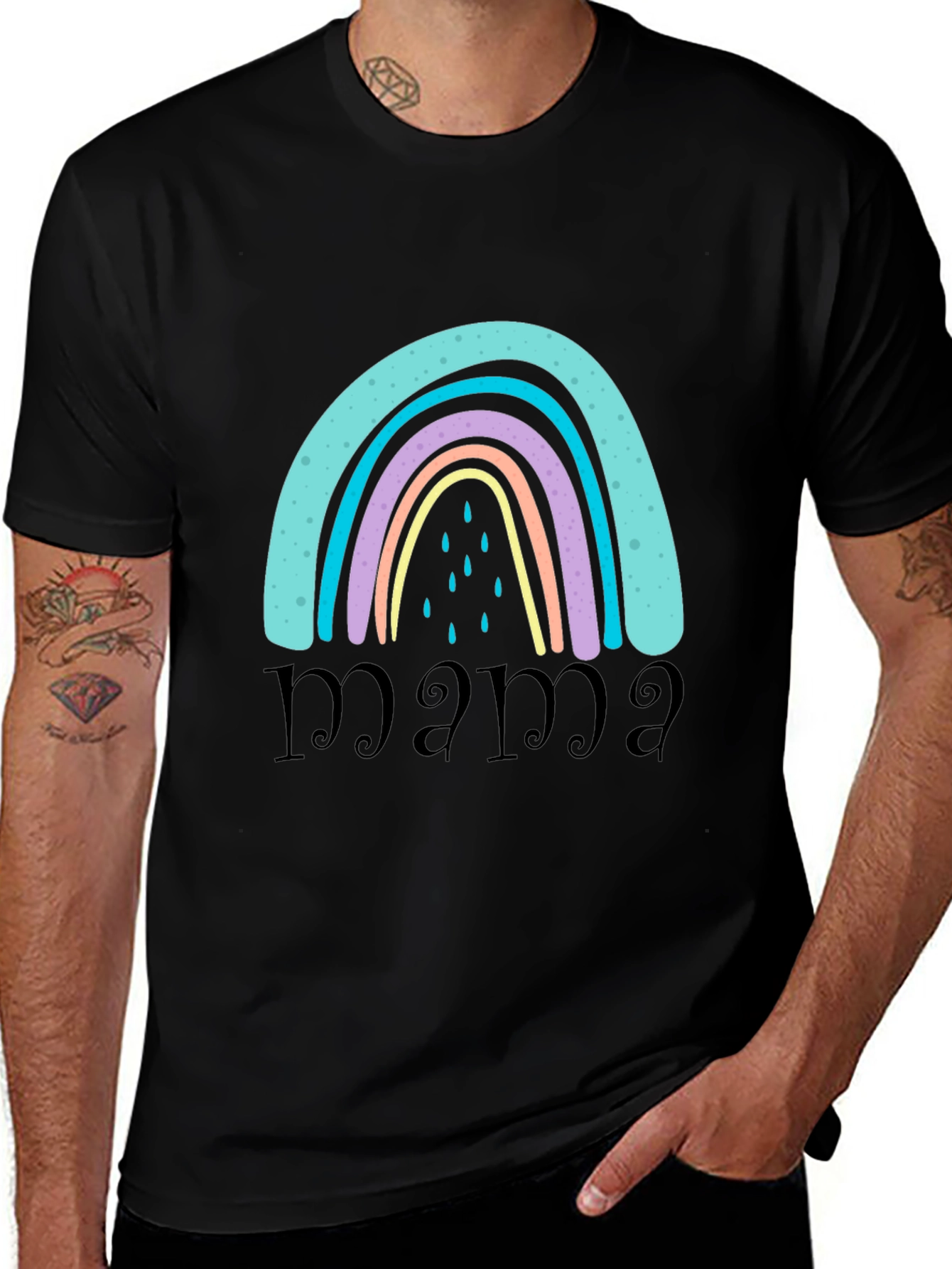 Mama Rainbow Graphic Tee