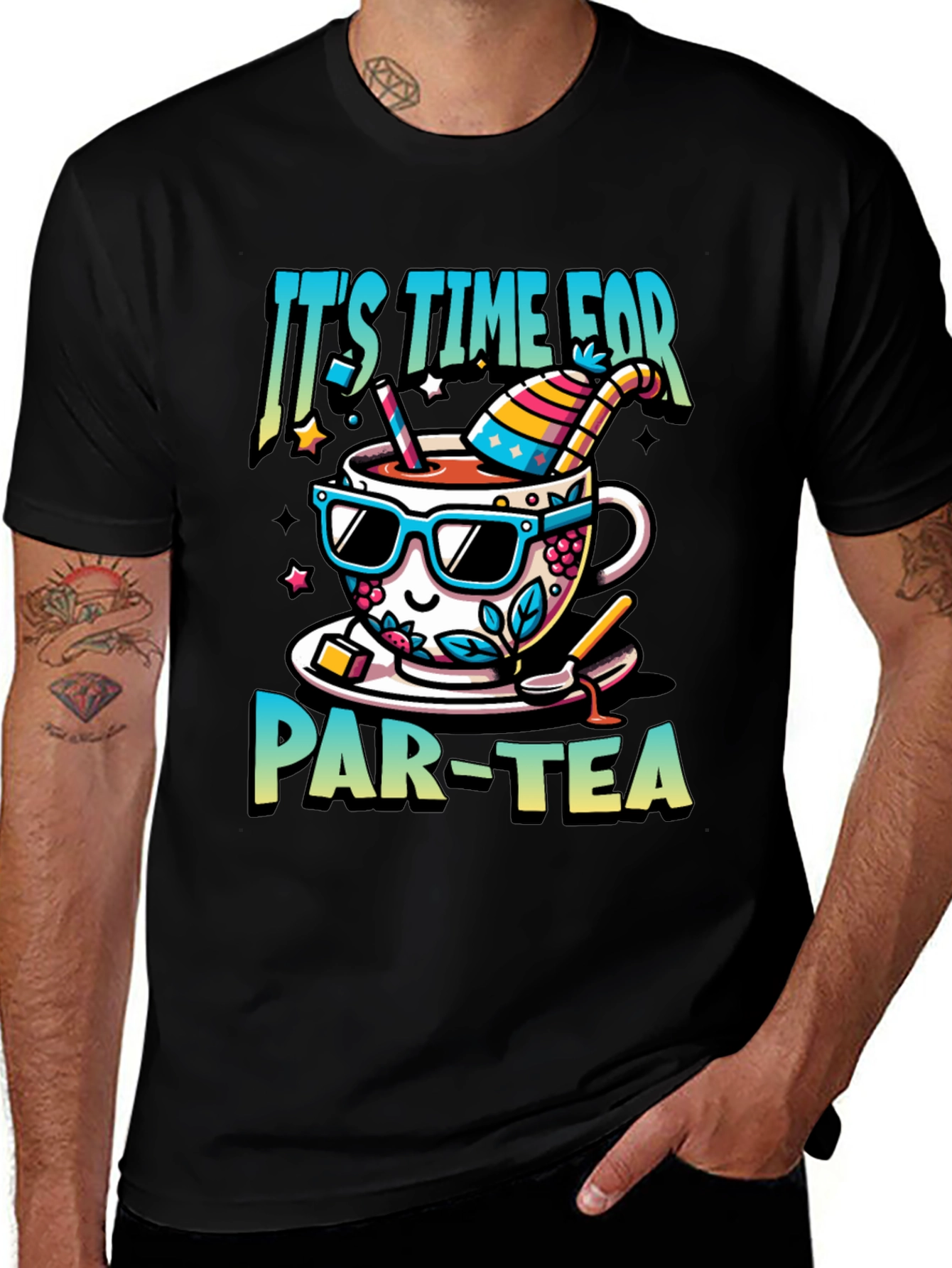 Variant 15 of Par-Tea T-Shirt: Funny Tea Party Design