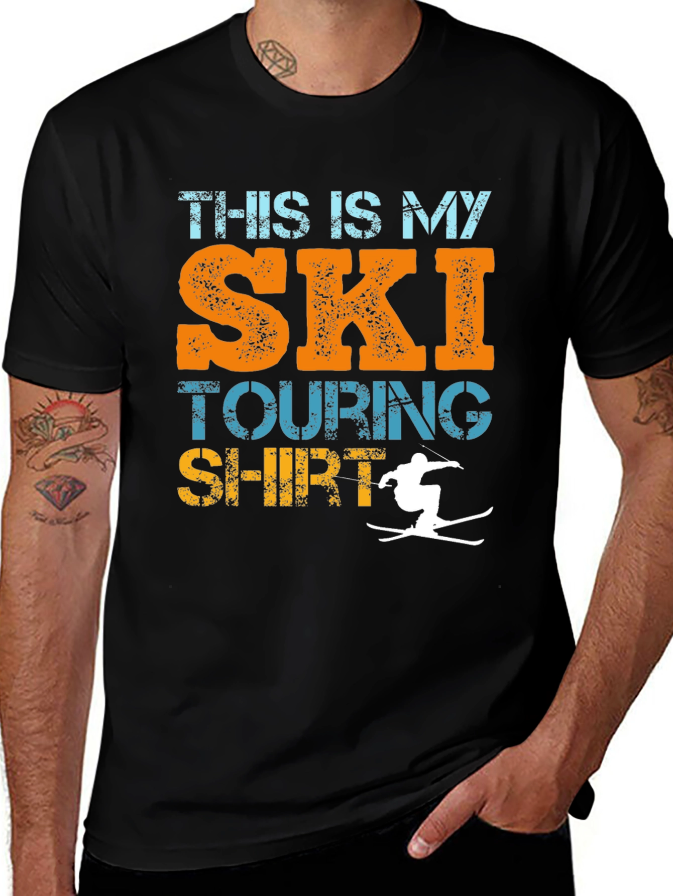 Ski Touring Shirt - Funny Skiing T-Shirt