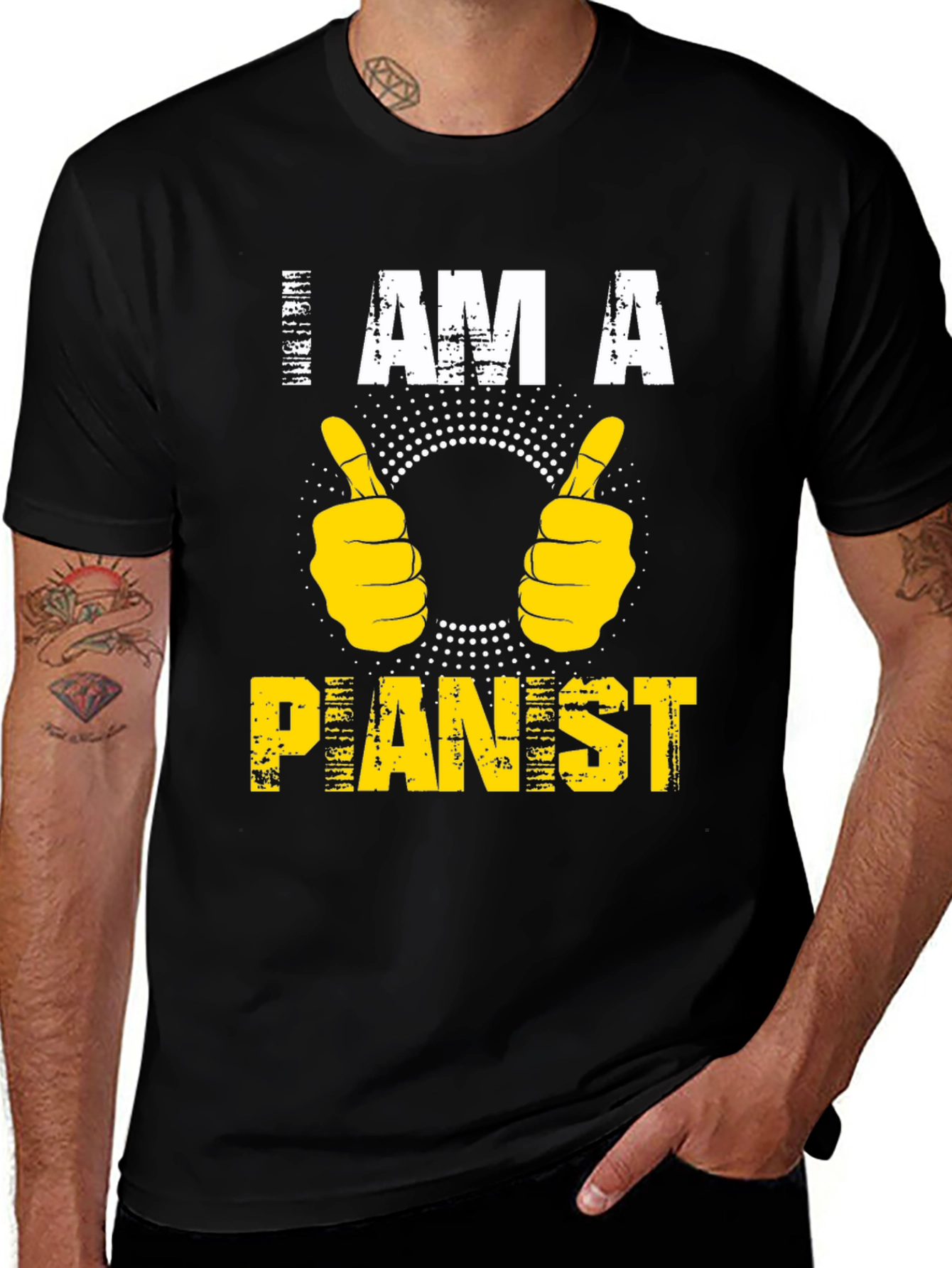 Variant 15 of I Am A Pianist - Graphic T-Shirt